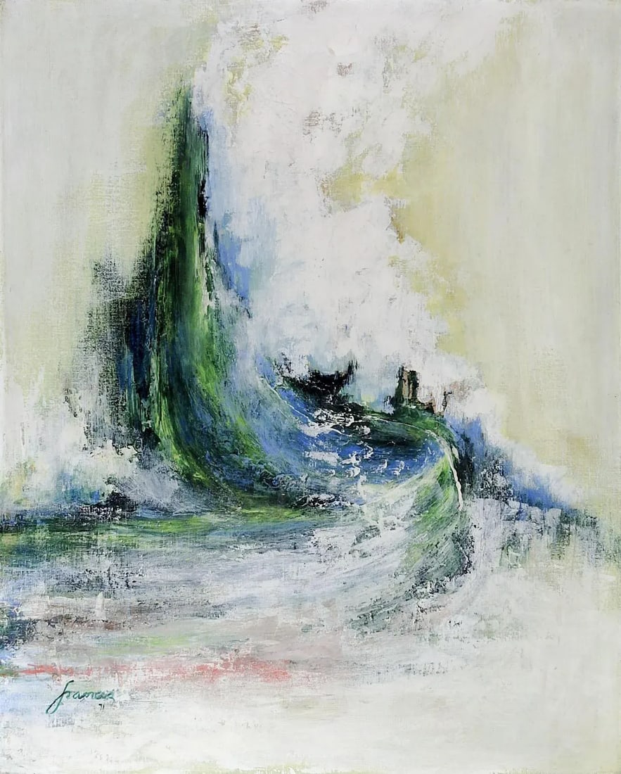 Mid 20th Century Abstract Waves Painting - 4