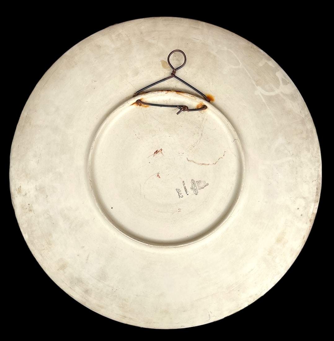 Large Antique Mettlach Villeroy & Boch Stoneware Charger, Depicting Jason and the Argonauts, Signed - 7