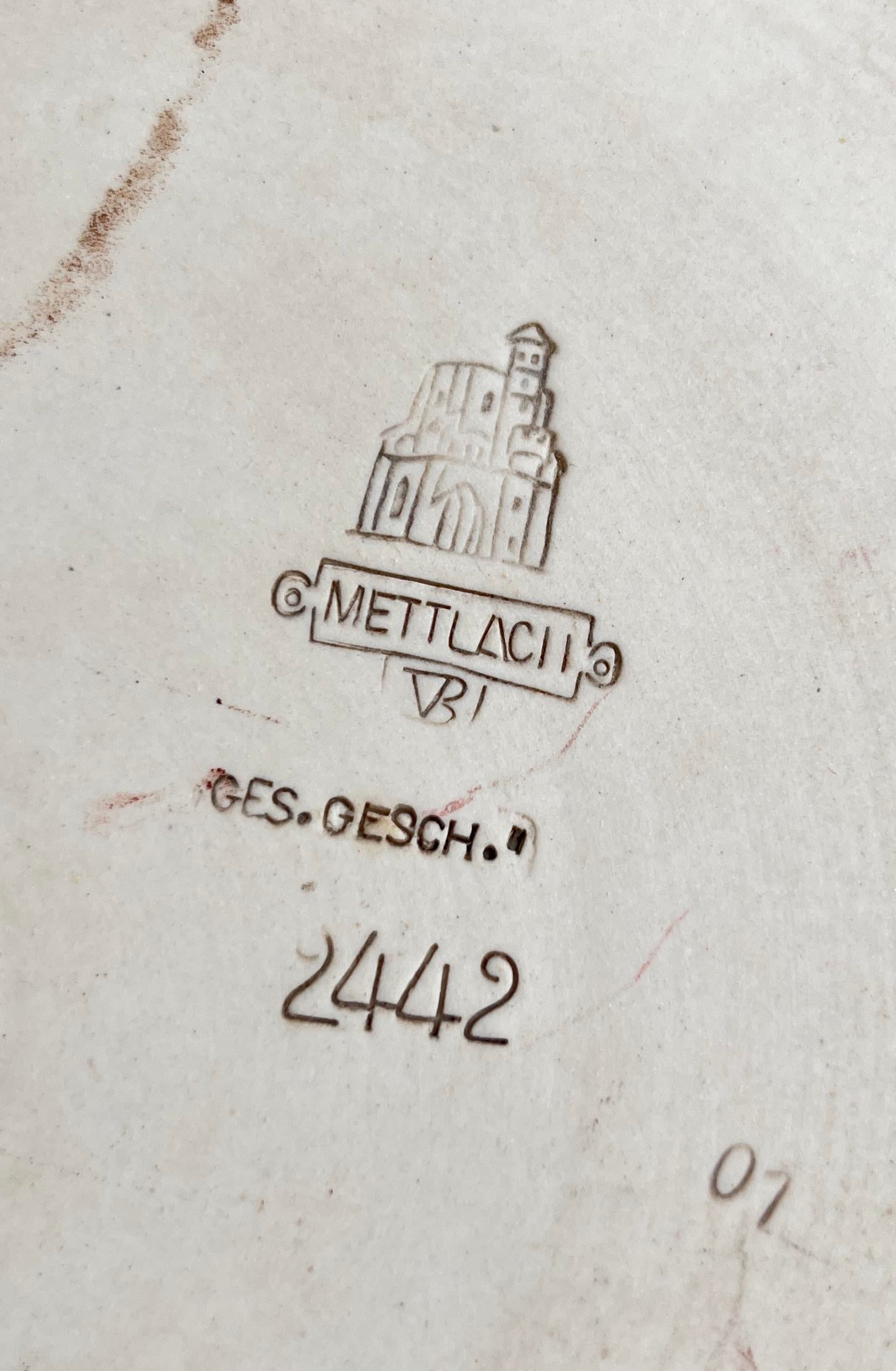 Large Antique Mettlach Villeroy & Boch Stoneware Charger, Depicting Jason and the Argonauts, Signed - 8