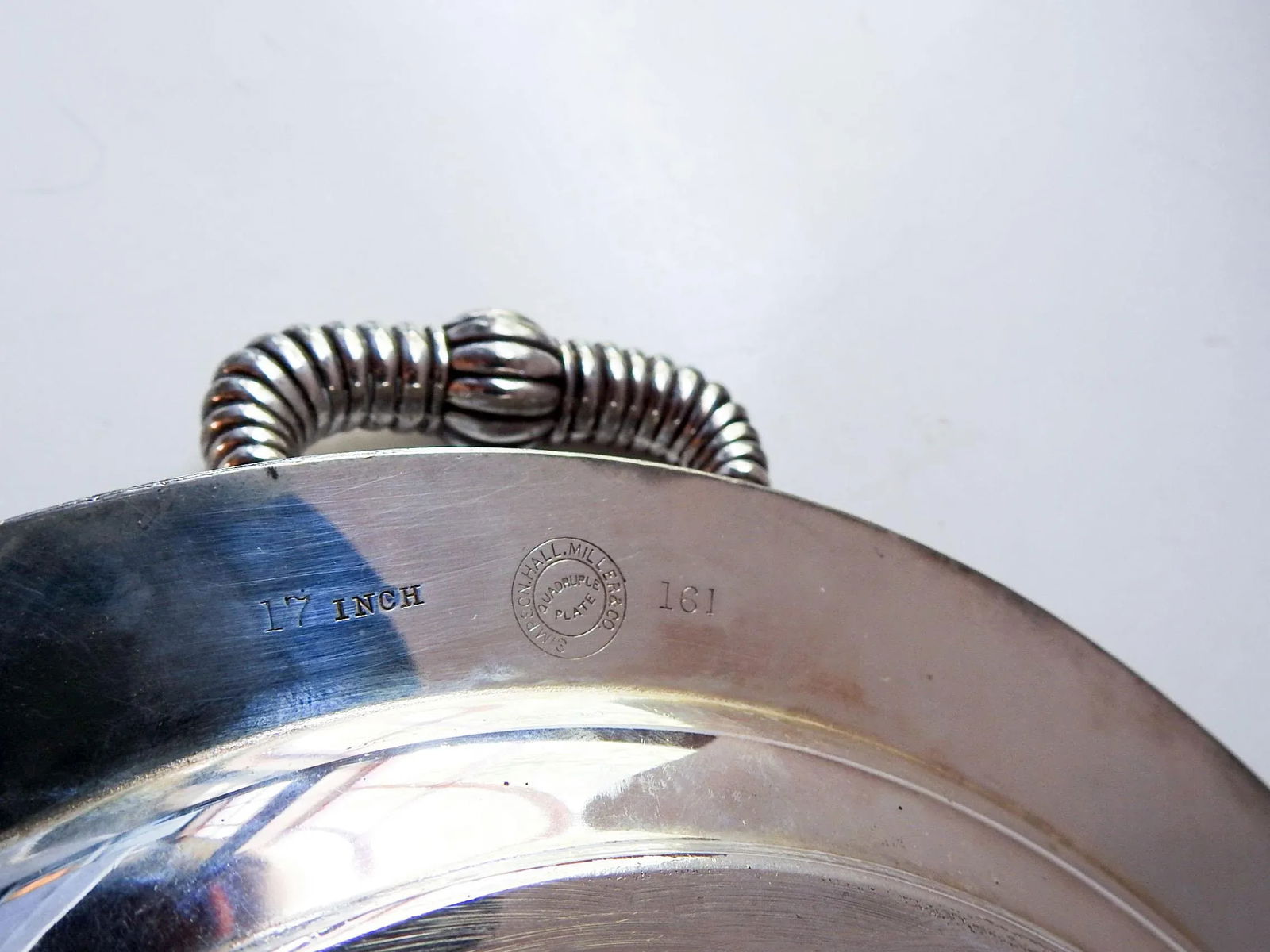 Antique Aesthetic Movement Silverplate Tray With Grapes and Birds - 3