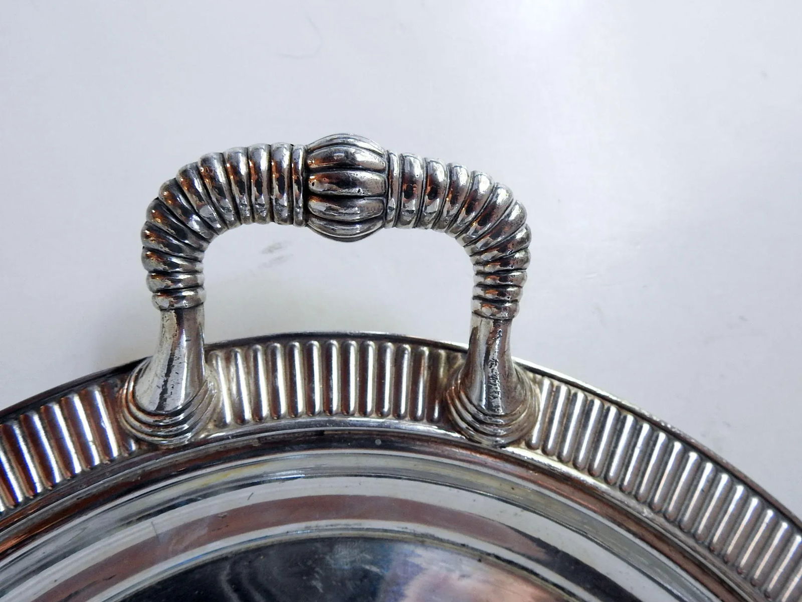 Antique Aesthetic Movement Silverplate Tray With Grapes and Birds - 4