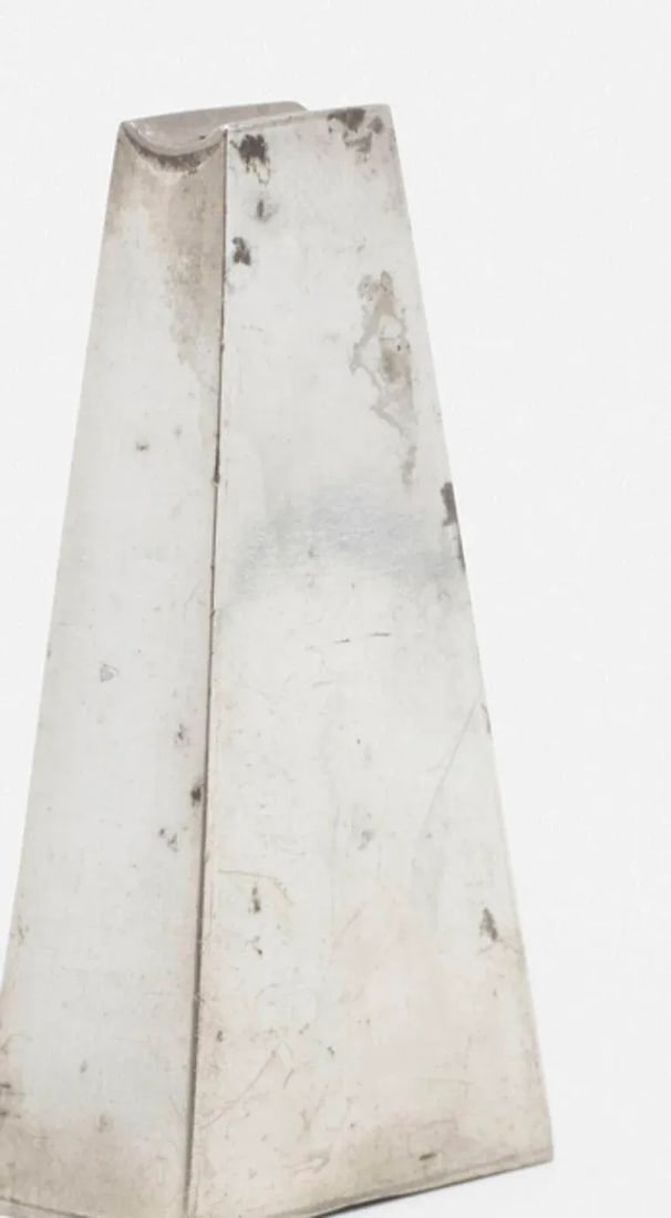 Paul Evans Salt and Pepper Shakers in Pewter, Circa 1955 - 3