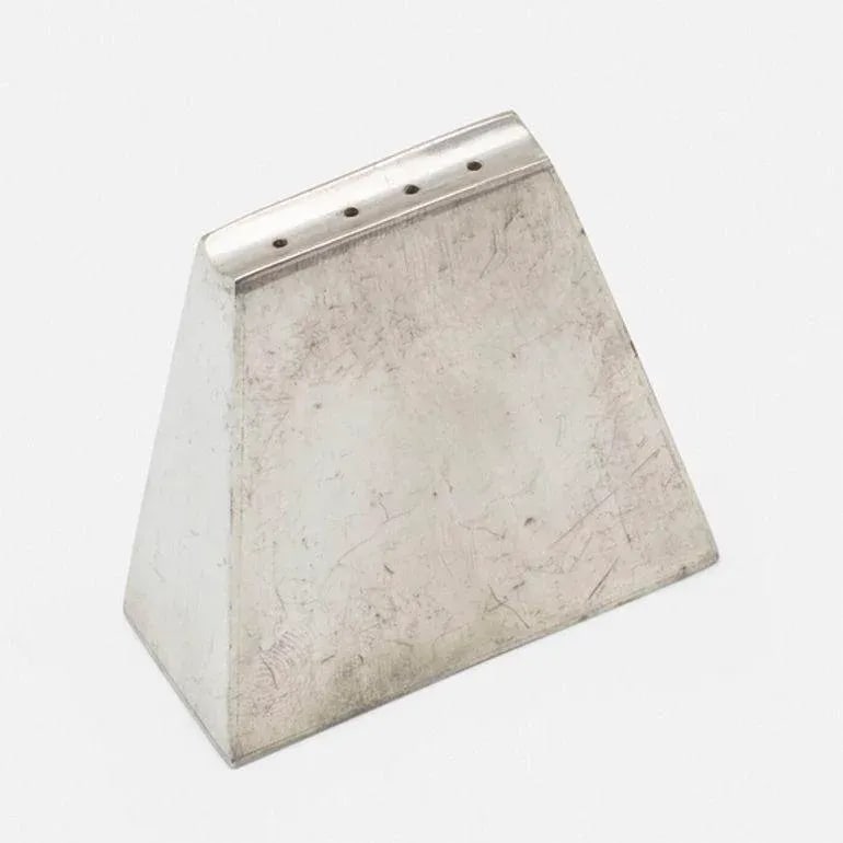 Paul Evans Salt and Pepper Shakers in Pewter, Circa 1955 - 6