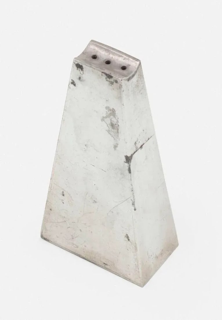 Paul Evans Salt and Pepper Shakers in Pewter, Circa 1955 - 8