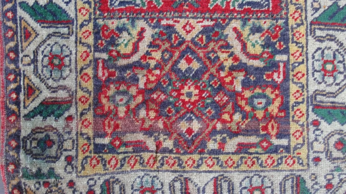 19th Century Antique Turkish Yastik Rug-1"šÃ„Ã´8"šÃ„Ã - 10