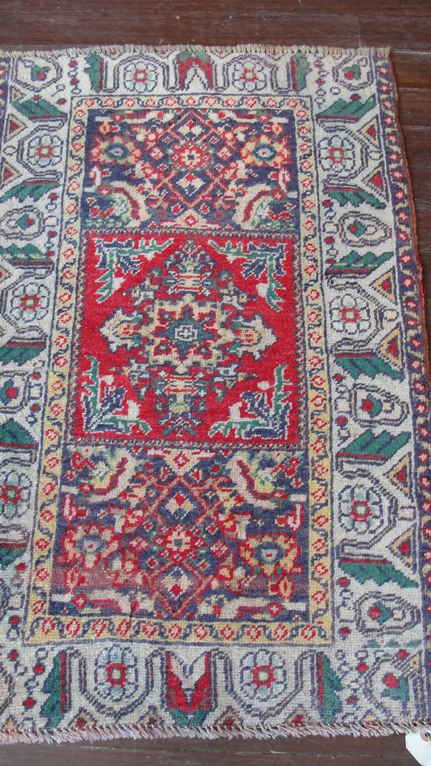 19th Century Antique Turkish Yastik Rug-1"šÃ„Ã´8"šÃ„Ã - 12