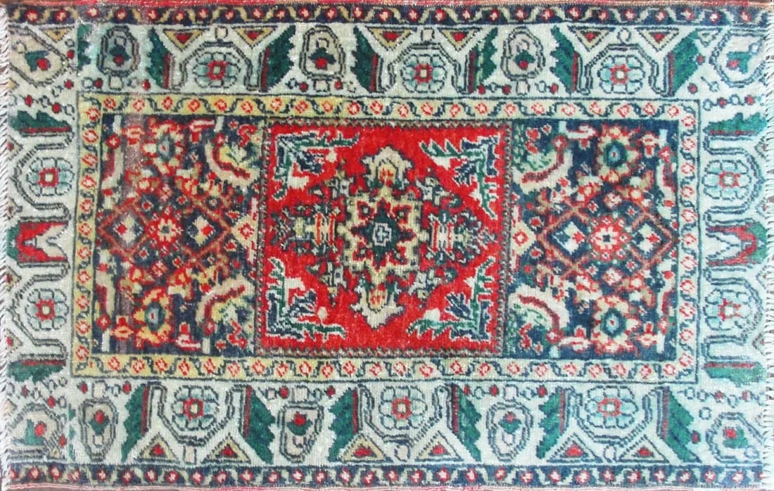 19th Century Antique Turkish Yastik Rug-1"šÃ„Ã´8"šÃ„Ã - 2