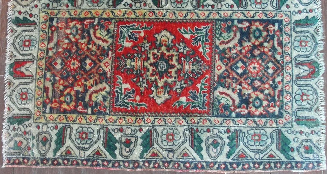 19th Century Antique Turkish Yastik Rug-1"šÃ„Ã´8"šÃ„Ã - 4