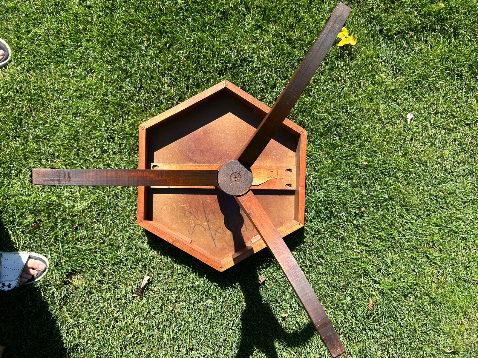 Vintage, 1930's, Winchendon, Pedestal, Mahogany, Hexagonal Accent/All-Occassion Table, With Detail - 8