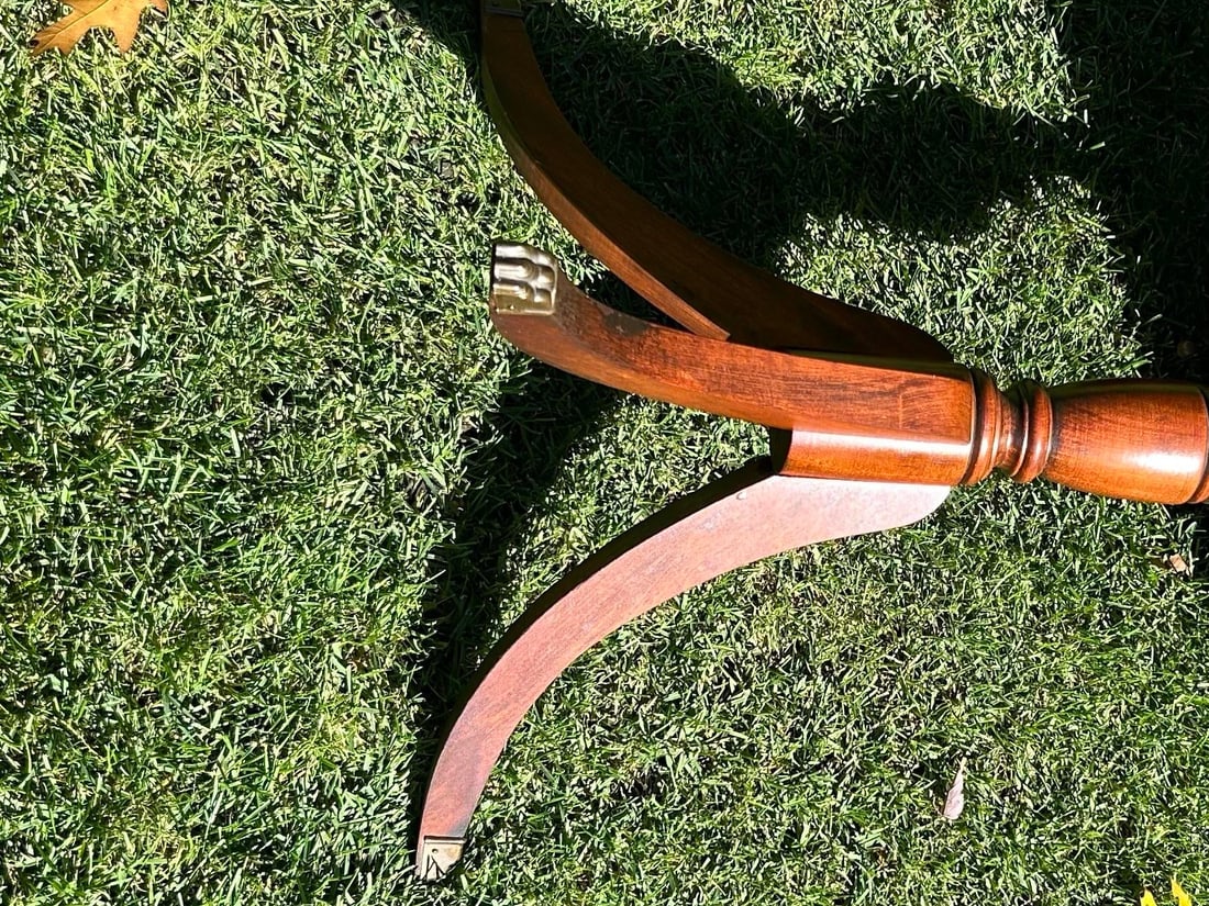 Vintage, 1930's, Winchendon, Pedestal, Mahogany, Hexagonal Accent/All-Occassion Table, With Detail - 9