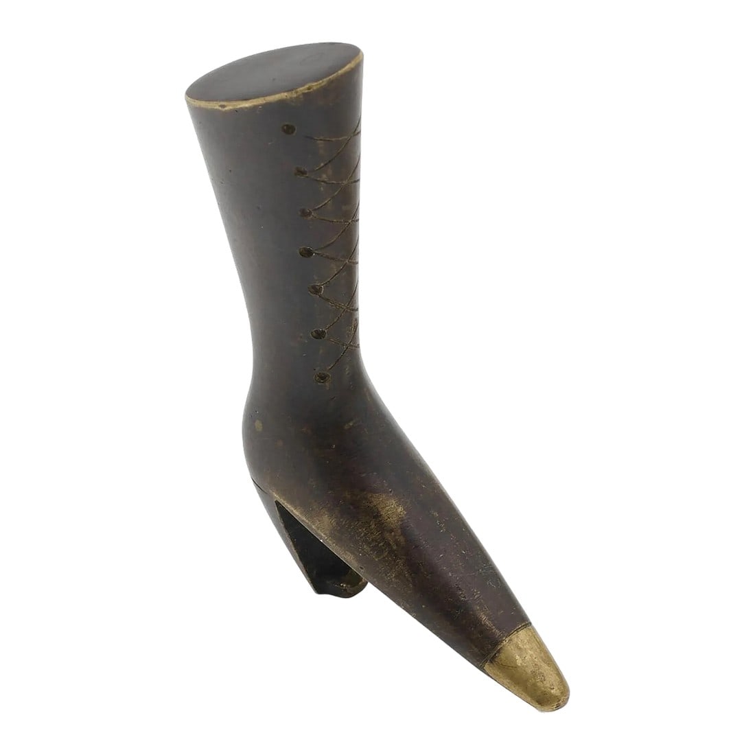 Carl Auböck II Boot Opener Model 4563 Circa 1950: Carl Auböck II Boot Opener Model 4563 circa 1950 Werkstätte Carl Auböck, Austria This stylish boot opener by Carl Auböck II is crafted from solid brass with a stunning blackened
