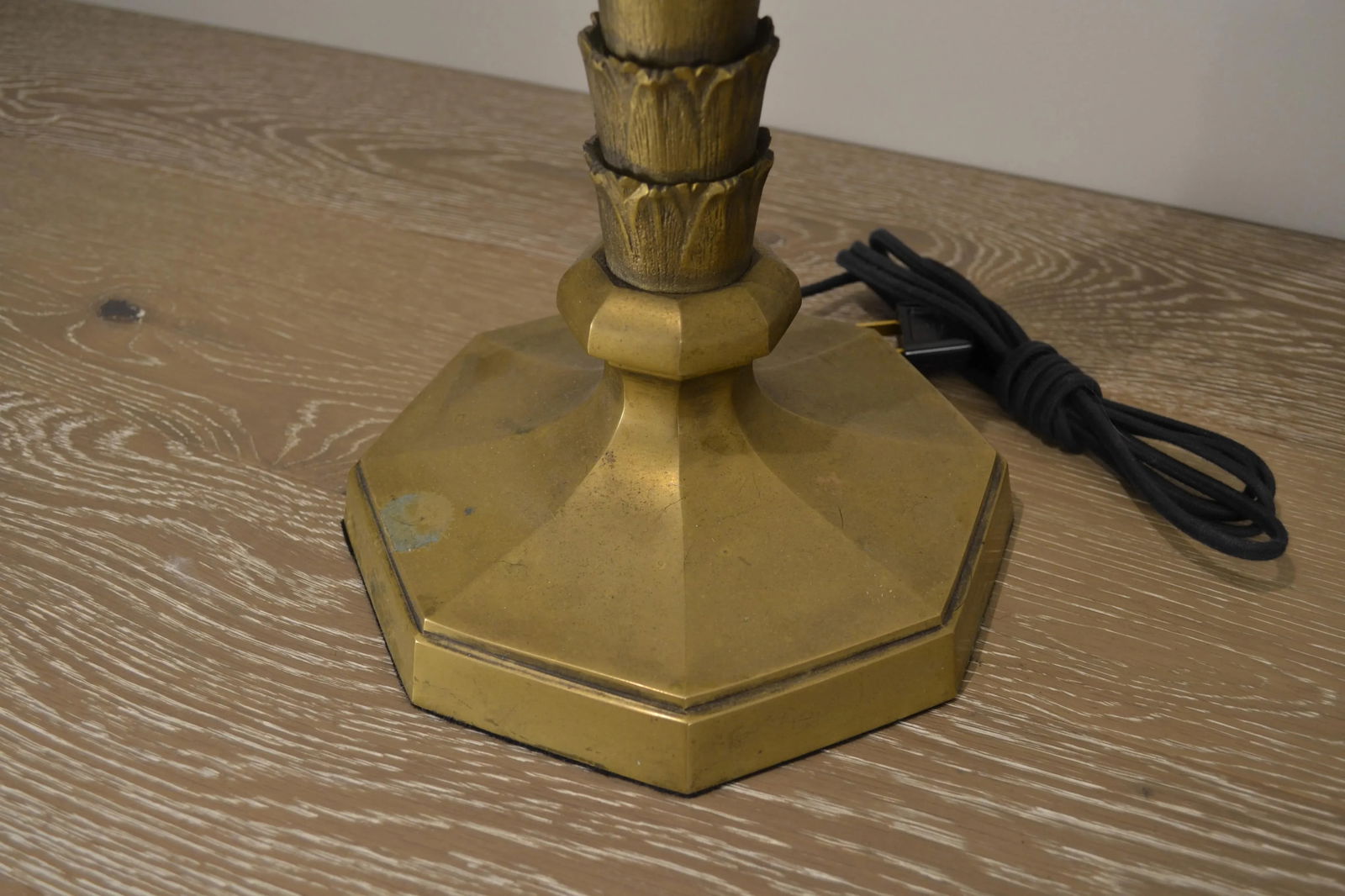 Mid Century Brass Chapman Palm Lamp - 4