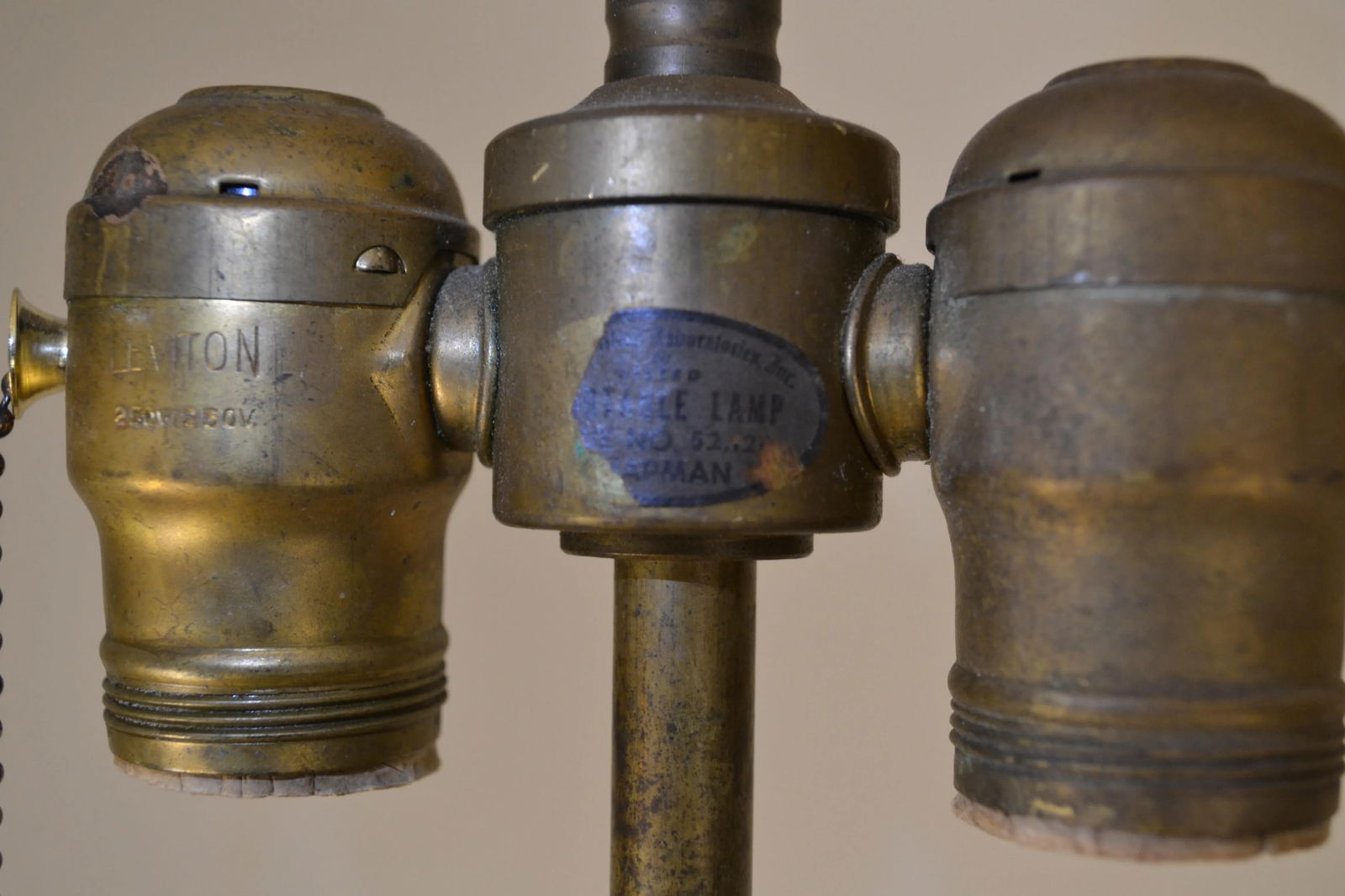 Mid Century Brass Chapman Palm Lamp - 5