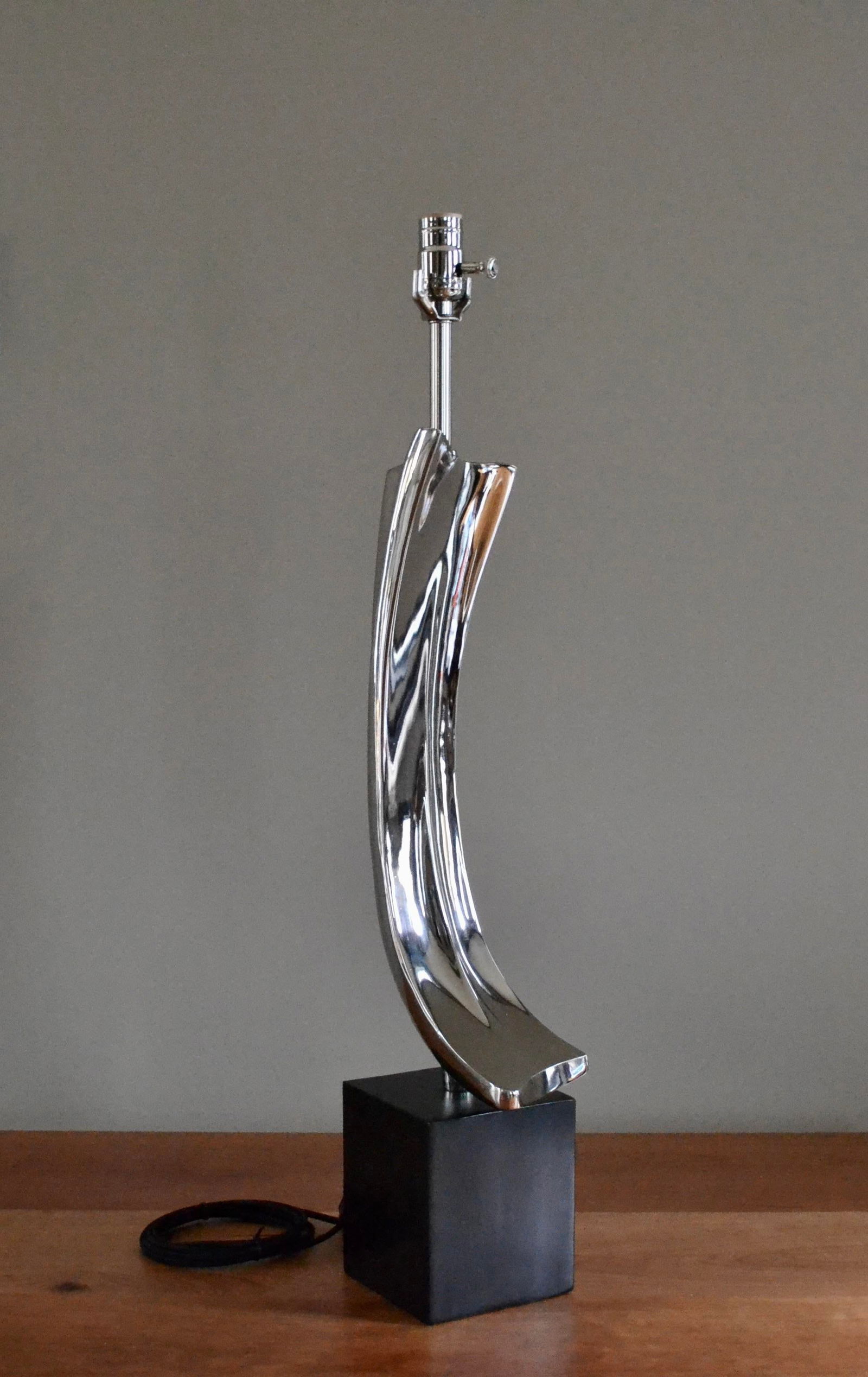 Mid 20th Century Maurizio Tempestini Style Brush Stroke Lamp for Laurel Unmarked - 2