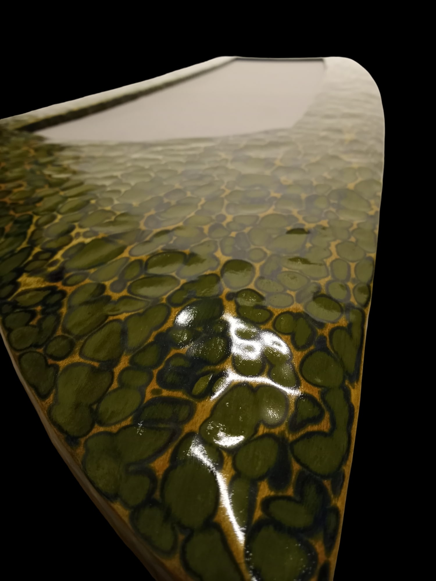 Green Curved Floor Mirror - 2