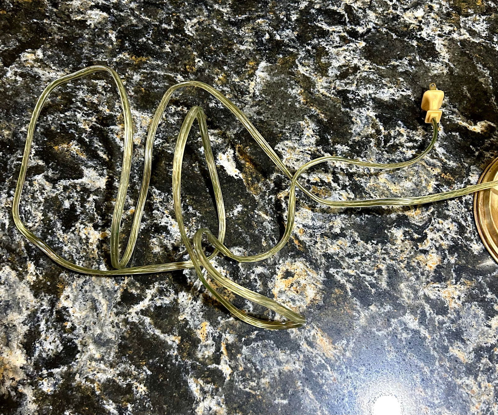 Tapered Brass Shade and Turned Brass Base, Decorative Top, Table Lamp in the Style of New York's P - 12