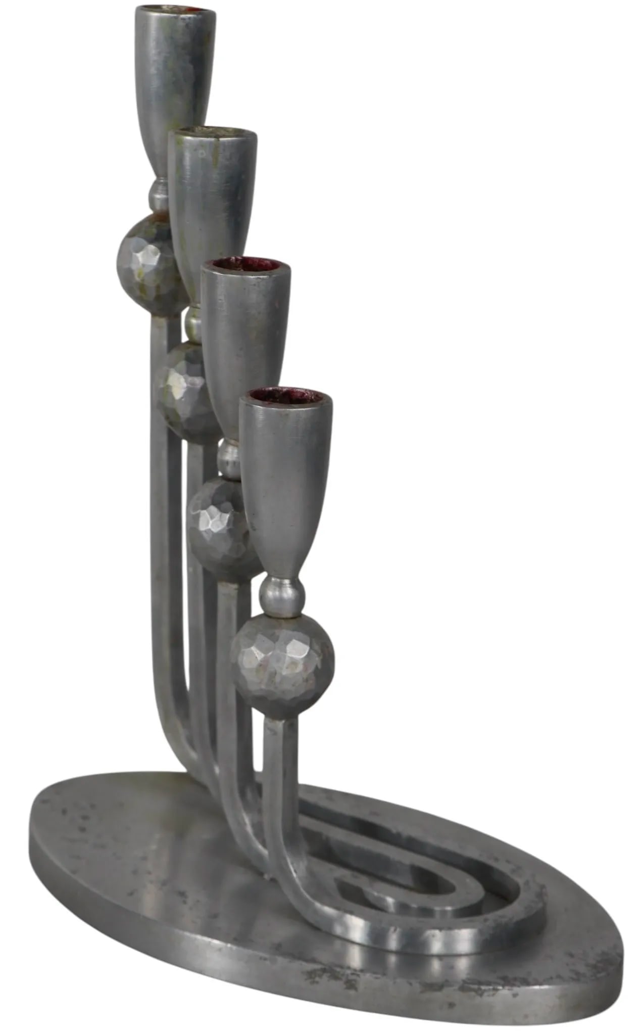 Large Pair of Palmer Smith Four Light Candlesticks - 7