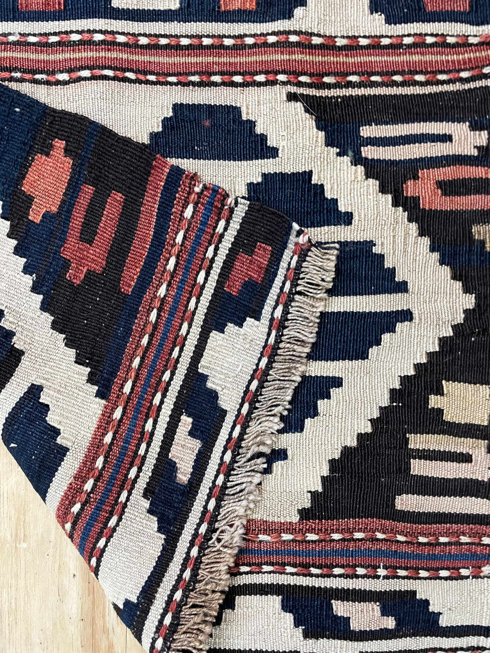 Antique Shahsavan Kilim/Rug, Mafrash C-1900's, - 4
