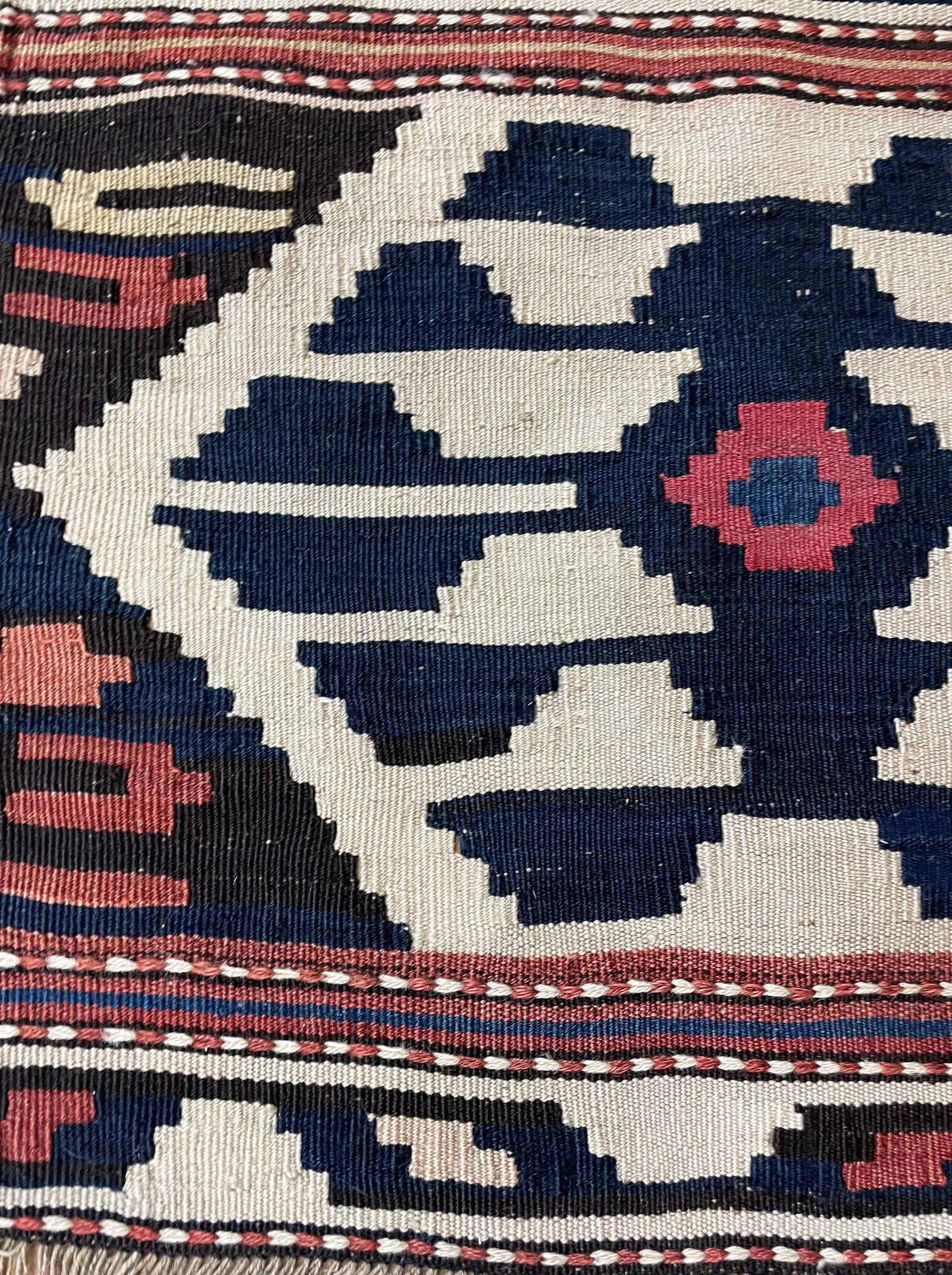 Antique Shahsavan Kilim/Rug, Mafrash C-1900's, - 8