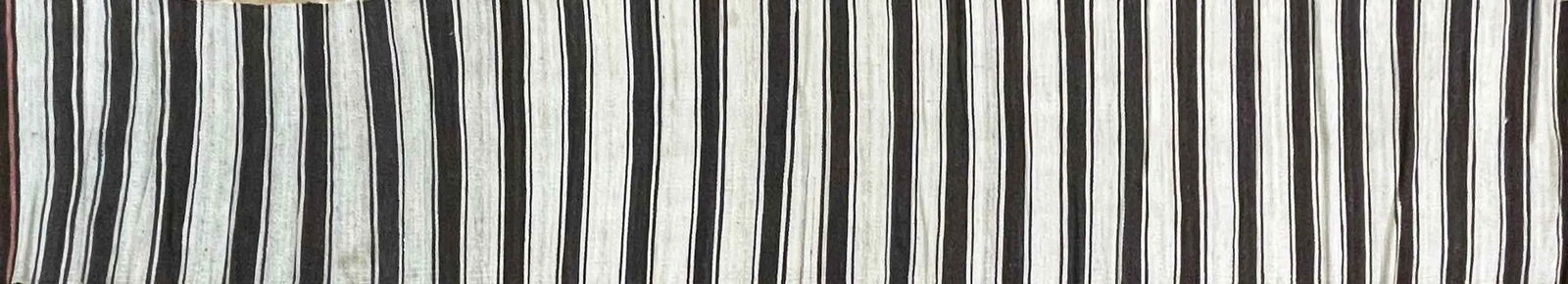 Vintage Mazanderan Kilim Runner,1'5" X 10',c-1970 - 2