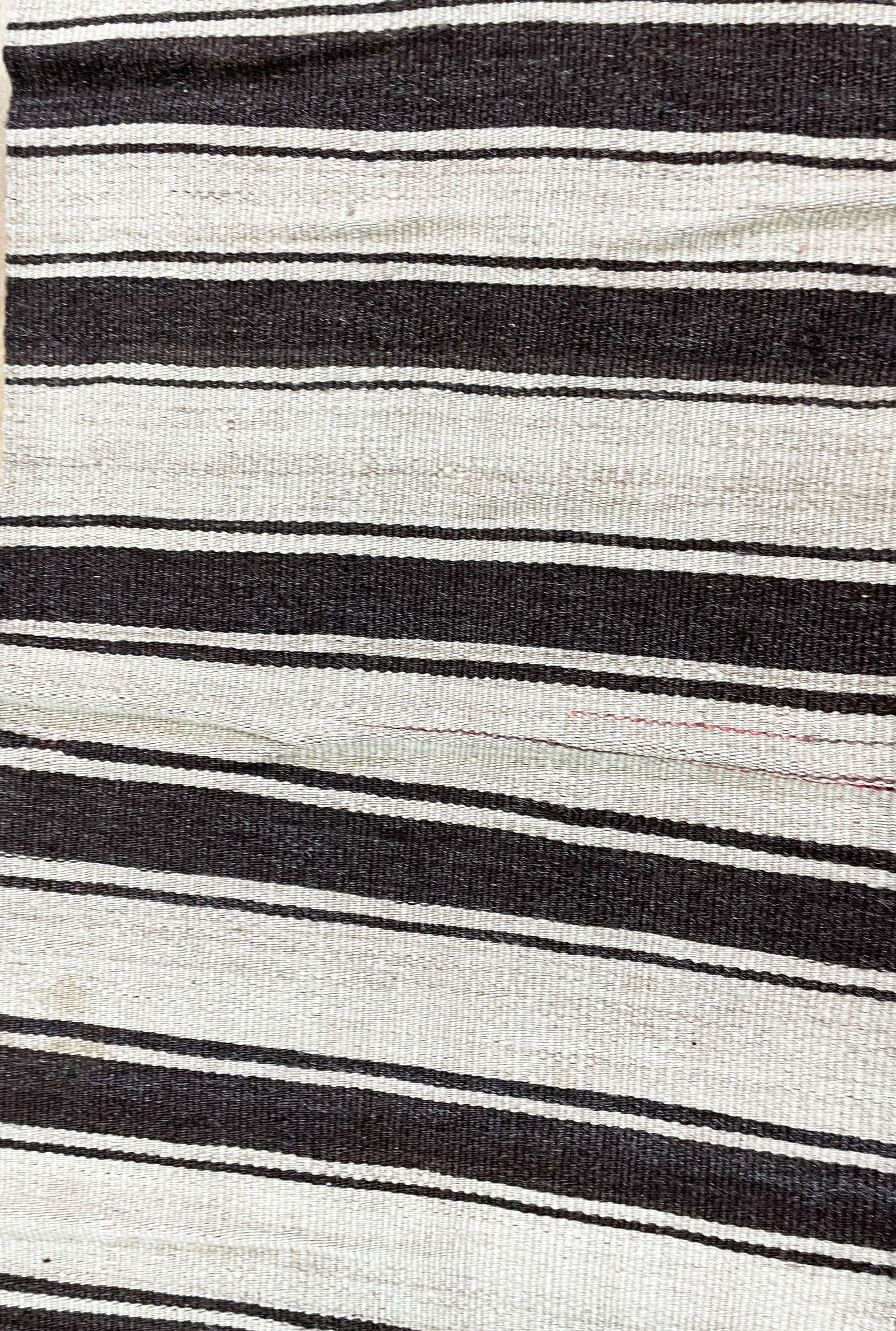 Vintage Mazanderan Kilim Runner,1'5" X 10',c-1970 - 3