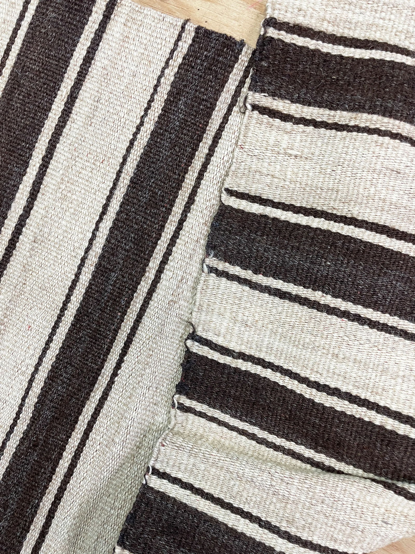 Vintage Mazanderan Kilim Runner,1'5" X 10',c-1970 - 4