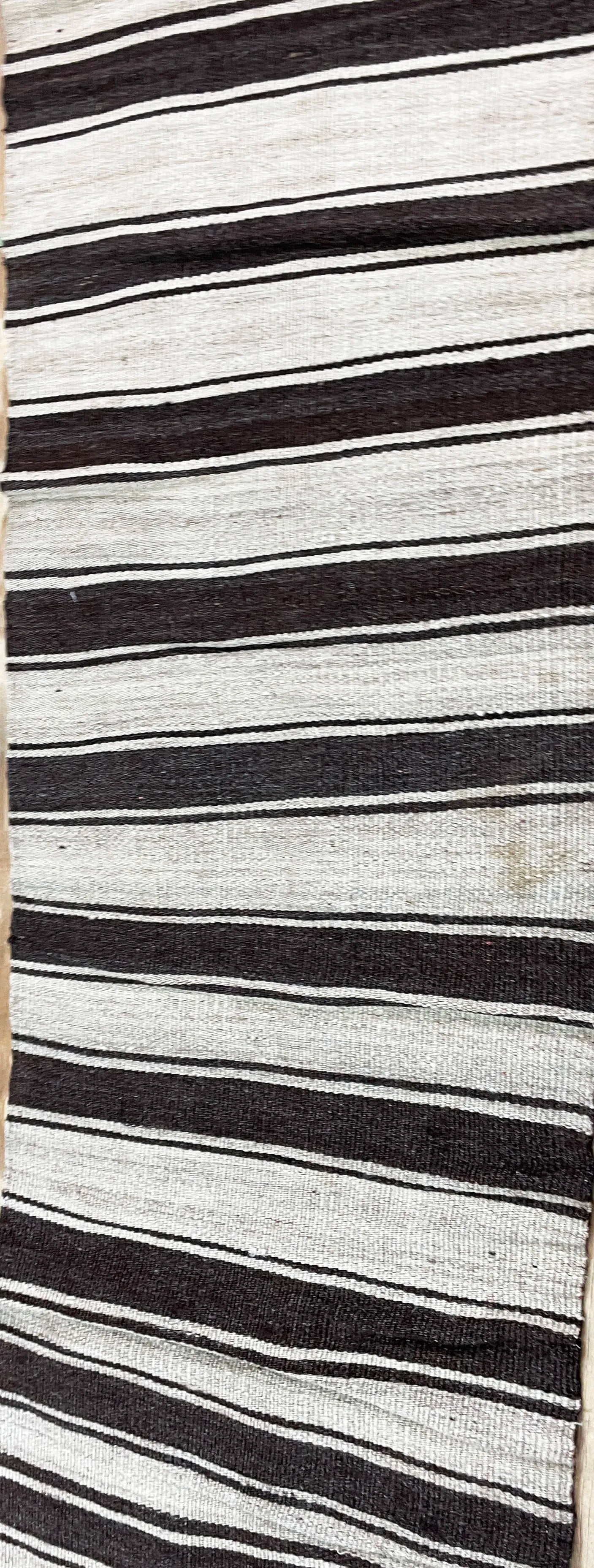 Vintage Mazanderan Kilim Runner,1'5" X 10',c-1970 - 9