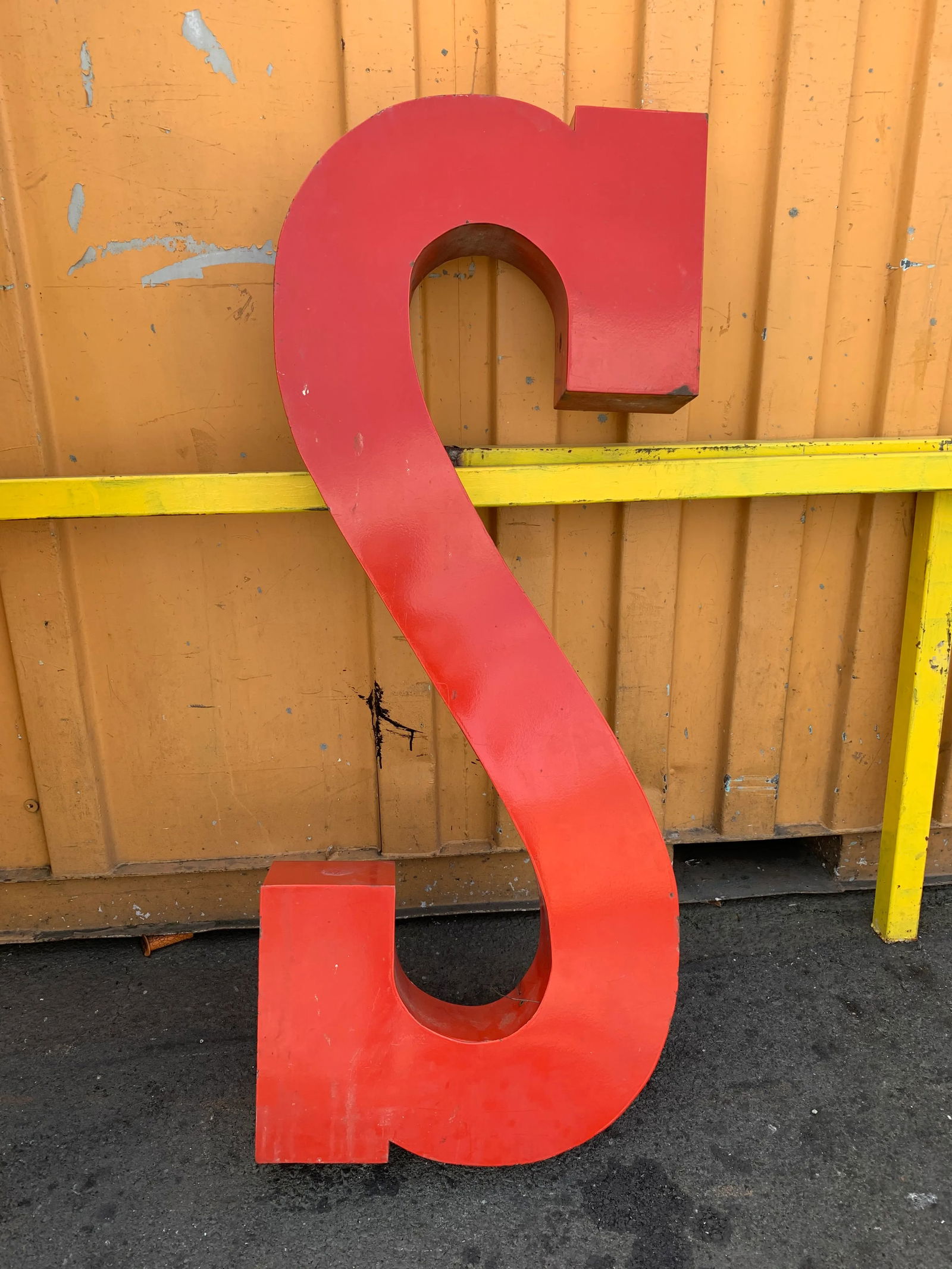 Vintage Metal Porcelain Sign Letters " Sale" or " Ales" - 3