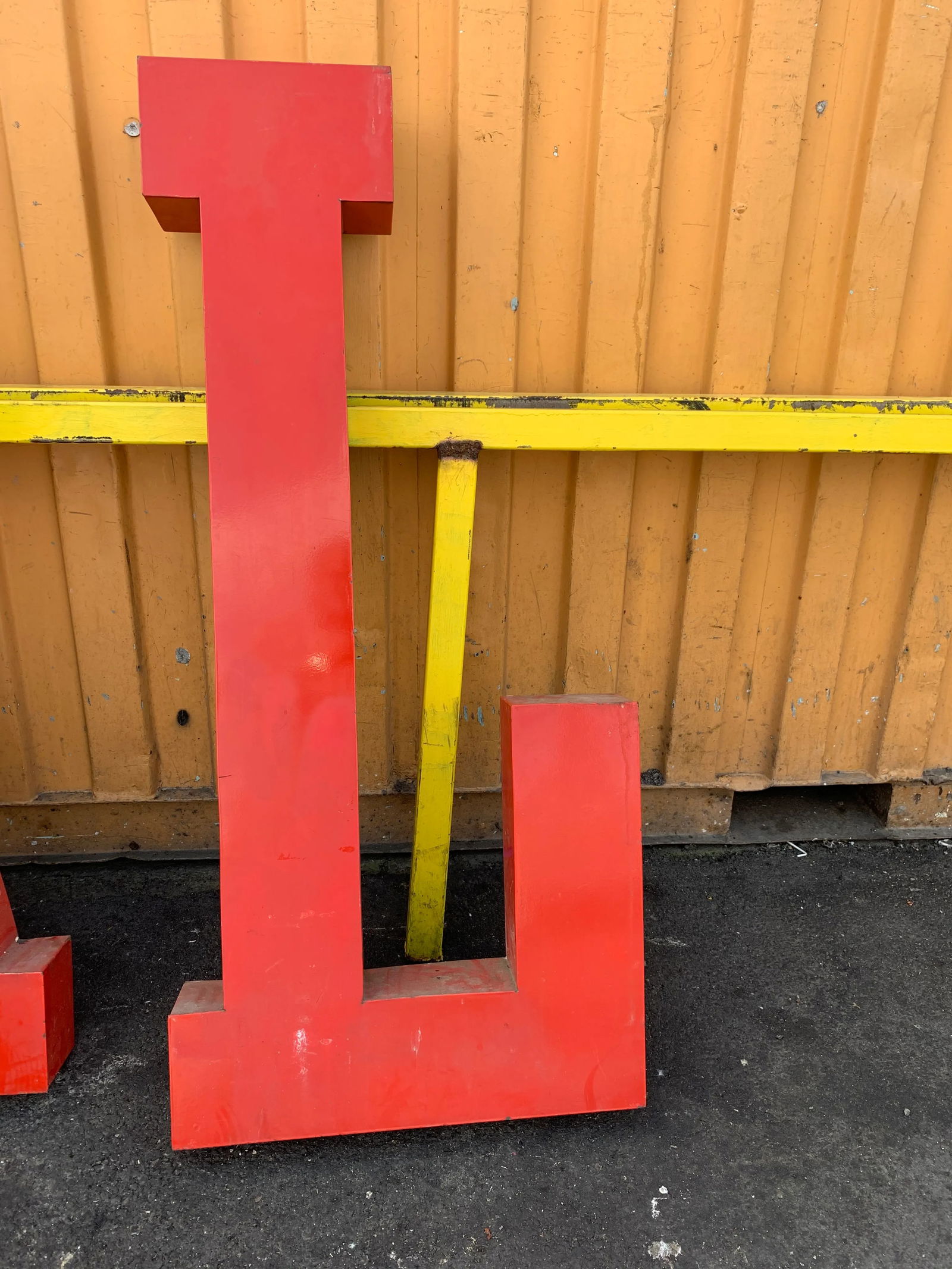 Vintage Metal Porcelain Sign Letters " Sale" or " Ales" - 4