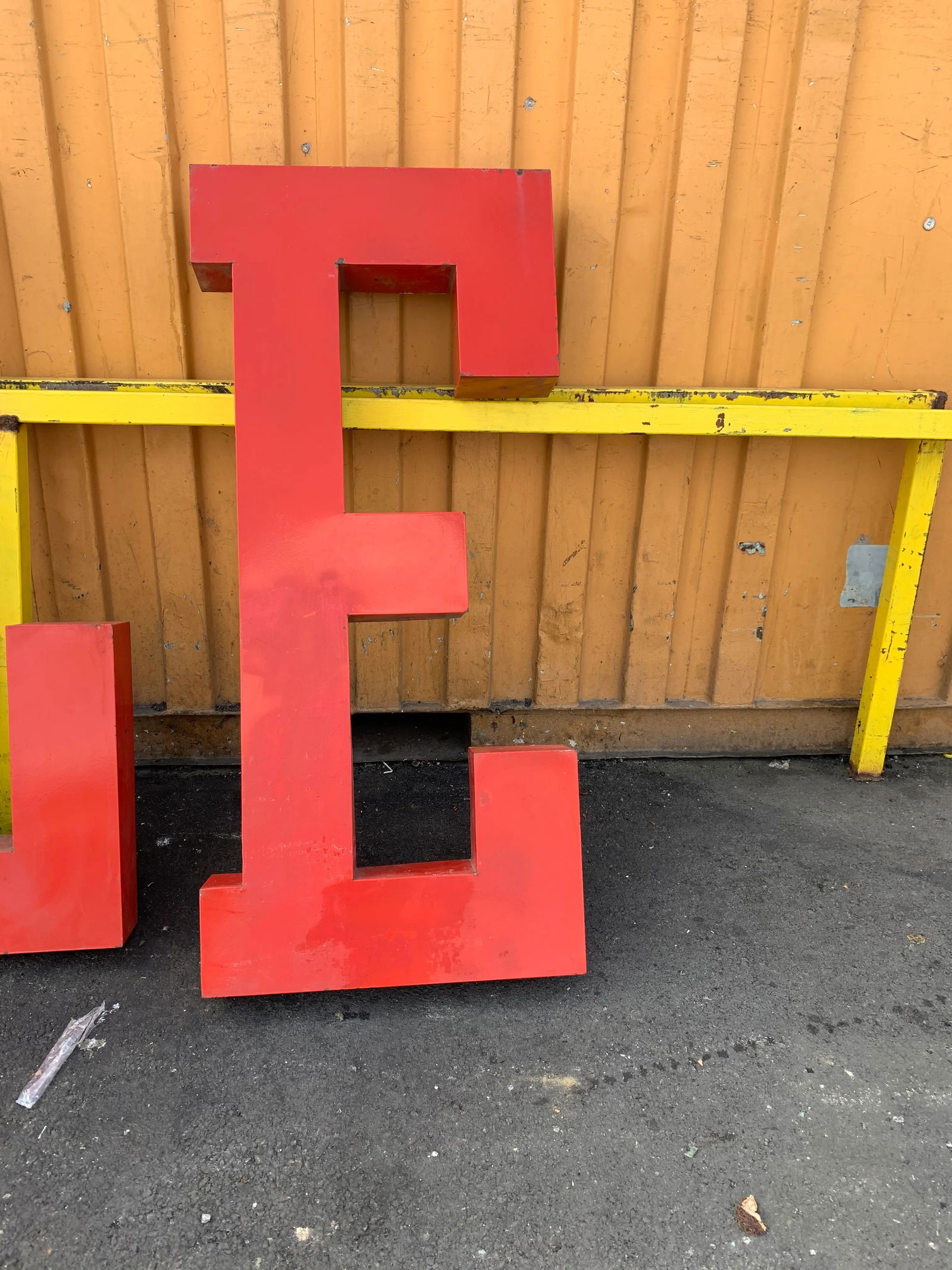 Vintage Metal Porcelain Sign Letters " Sale" or " Ales" - 6