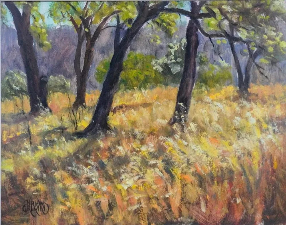 Late 20th Century Brian Grimm Landscape Study Painting - 2