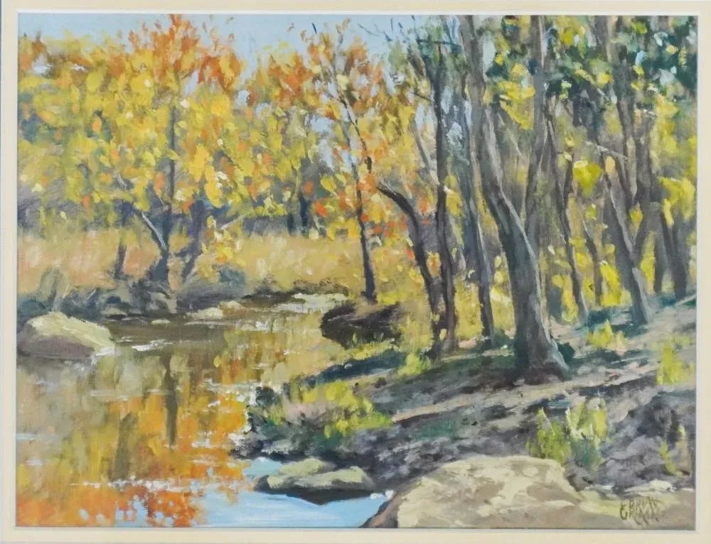 Brian Grimm Riverside Landscape Study Painting - 3