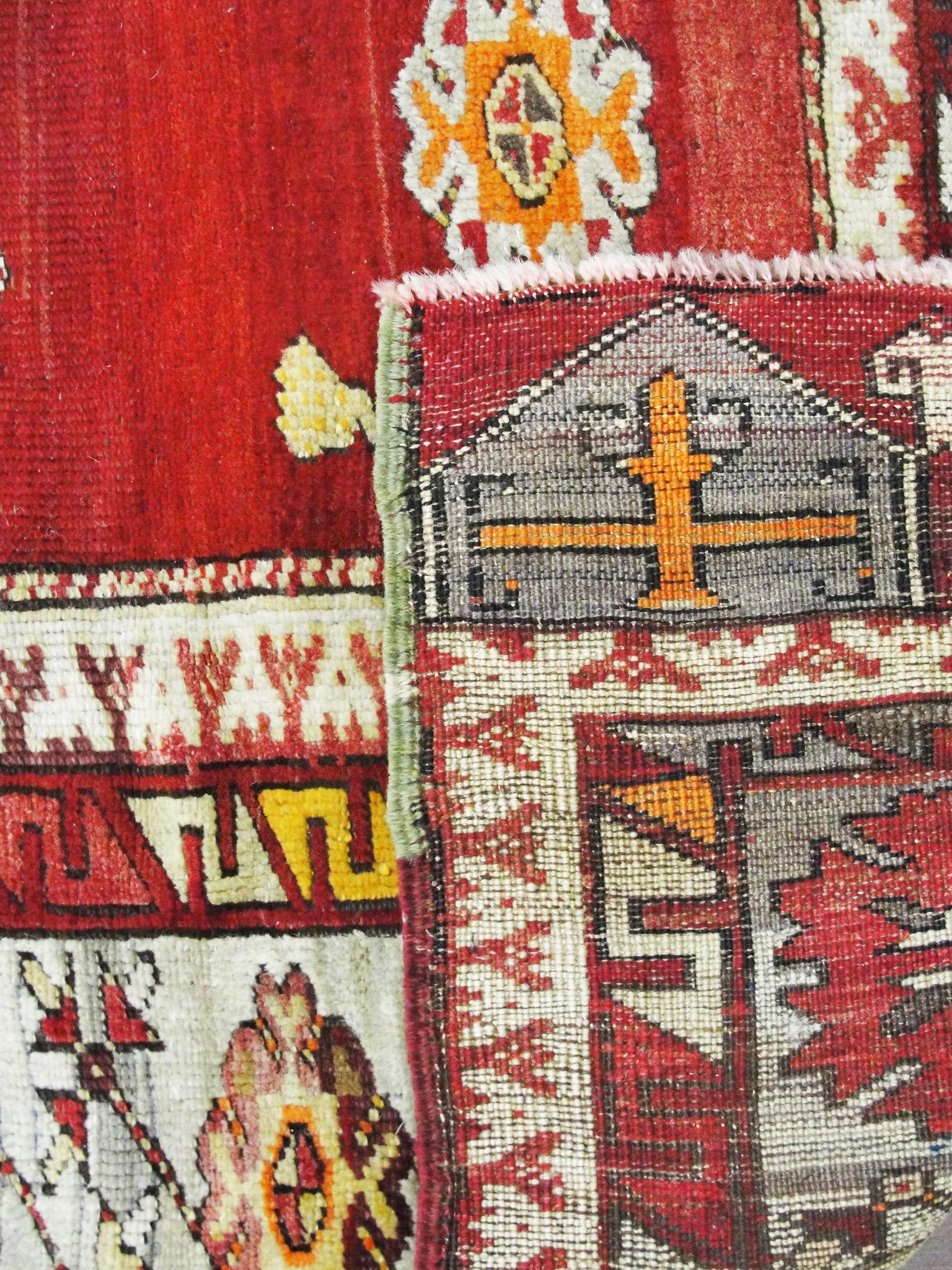 Antique Turkish Kirshehir Runner/Gallery Rug 5'5" X 11'3" - 4