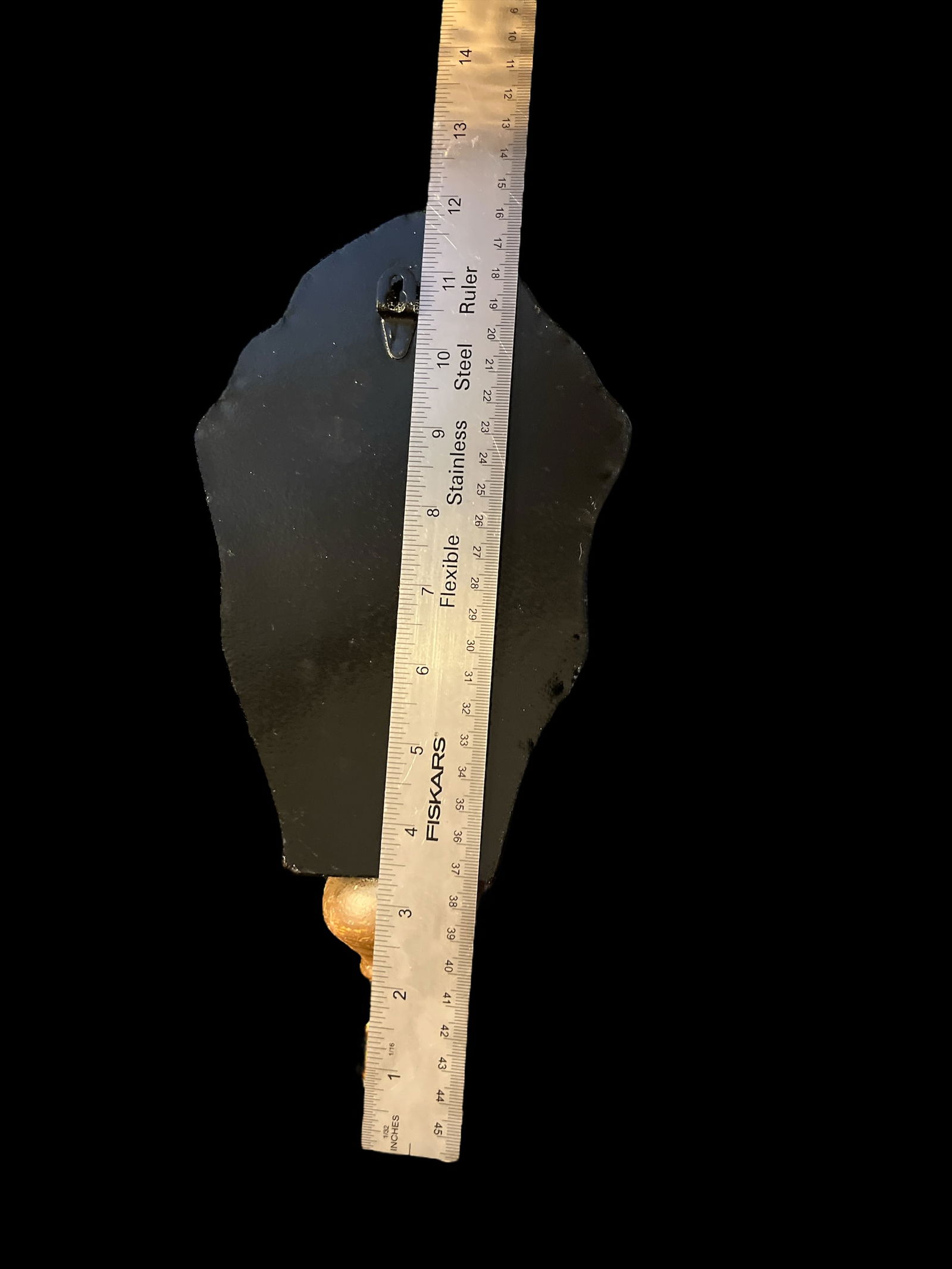 1950s Hand Painted Venetian Rustic European Coat of Arms Mirrored Shield Wall Bracket Candle Sconces - 8