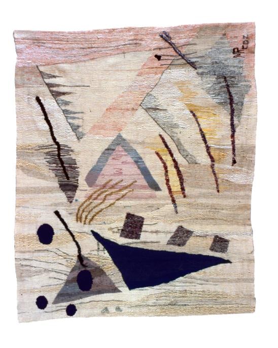 Triangle VI: Law of Three Series - Hand Woven Contemporary Tapestry - 2