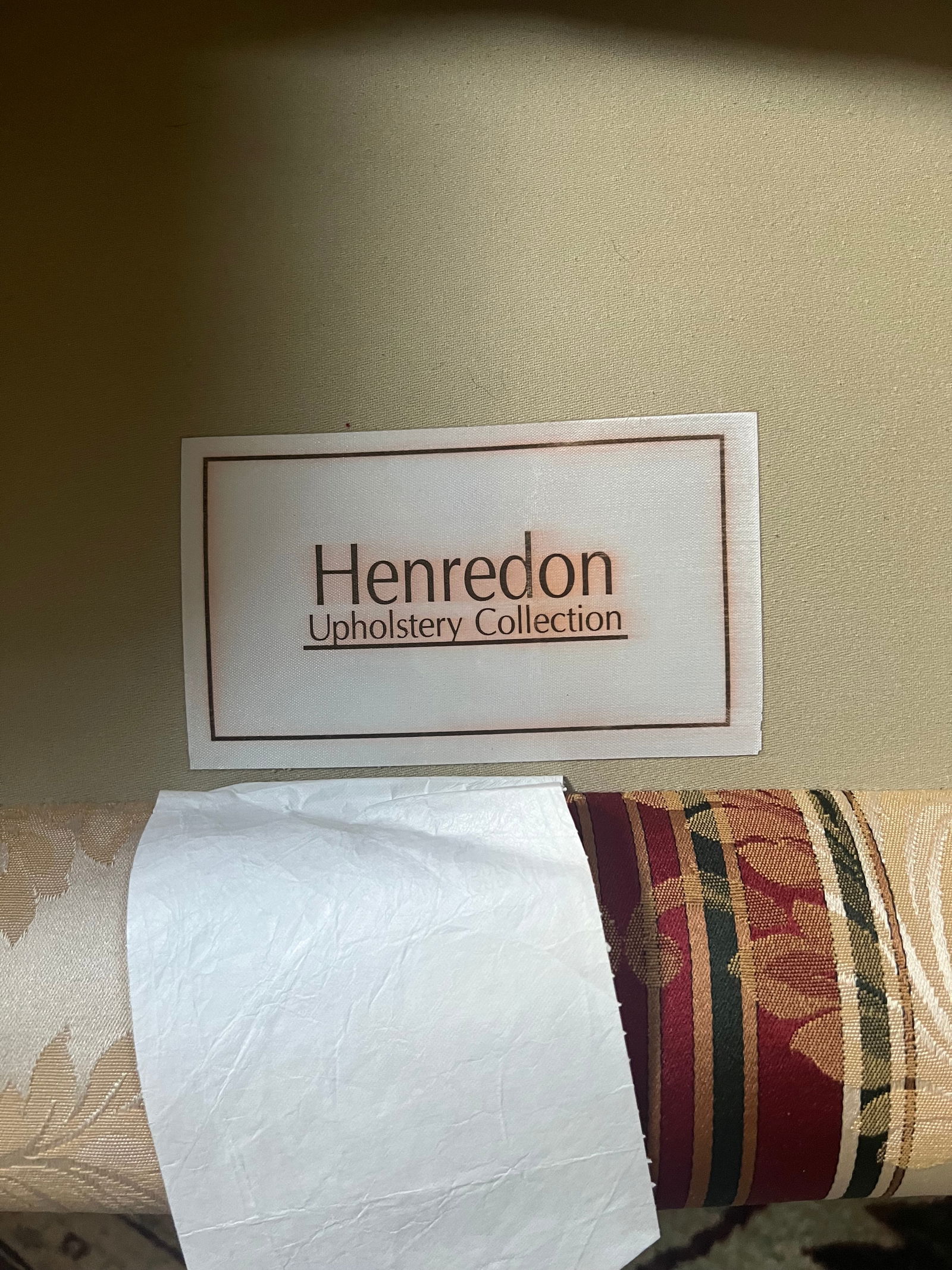 Henredon Club Chair With Tufted Back and Skirted Base - 7