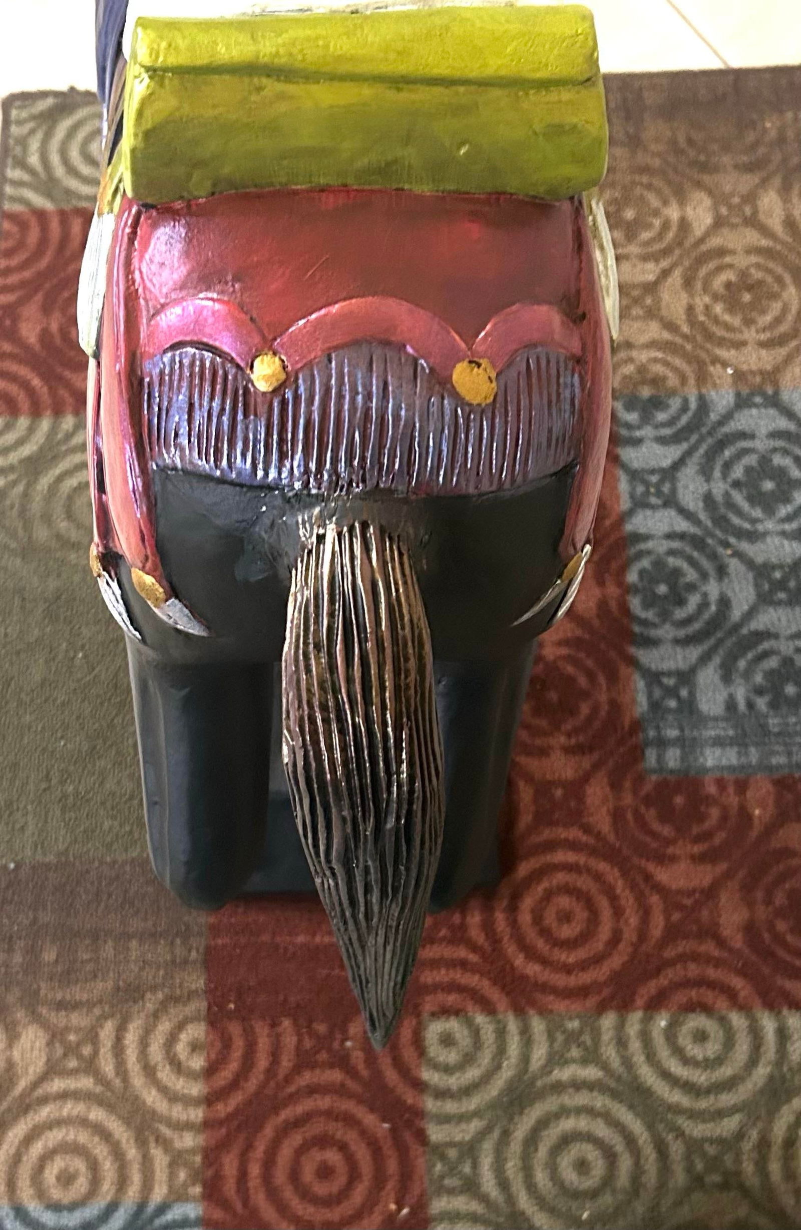 Vintage Wooden Hand-Carved Carousel Horse - 9