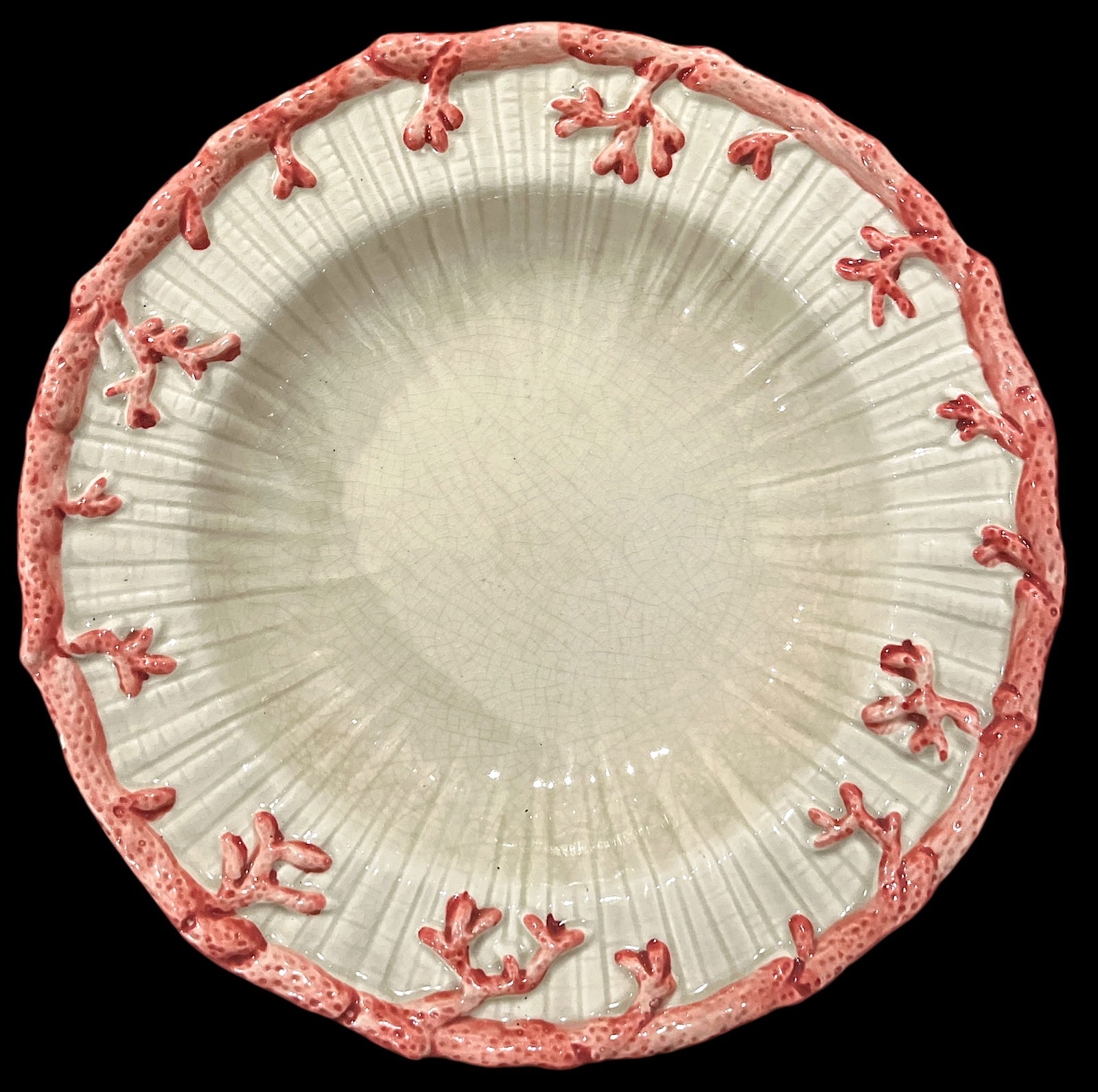 1970s Fitz & Floyd Oceana Nautilus Dinner Plates and Soup Salad Bowls - Set of 4 - 7