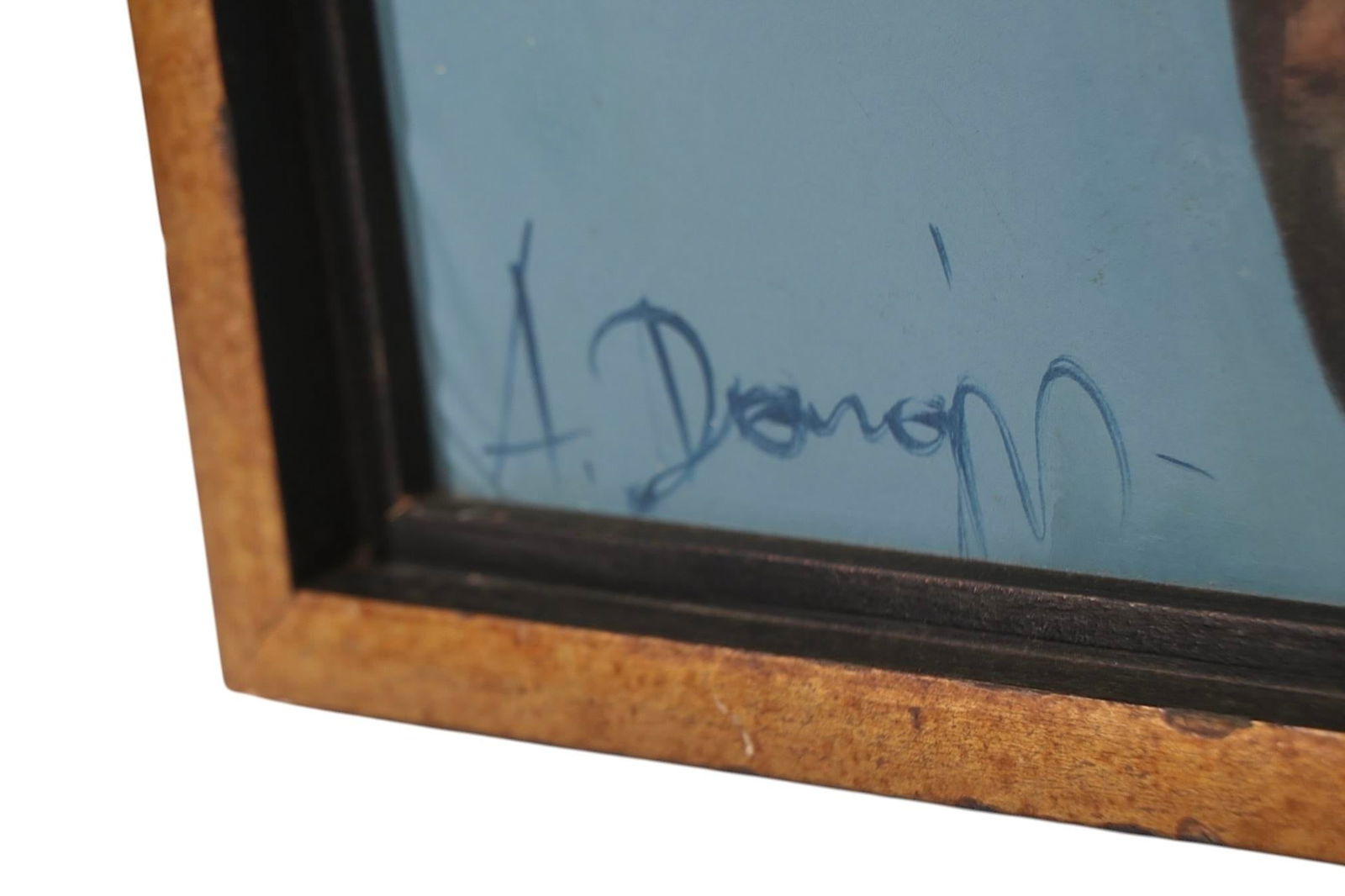 Abstract Oil Painting on Board Signed Dargis C. 1969 - 2