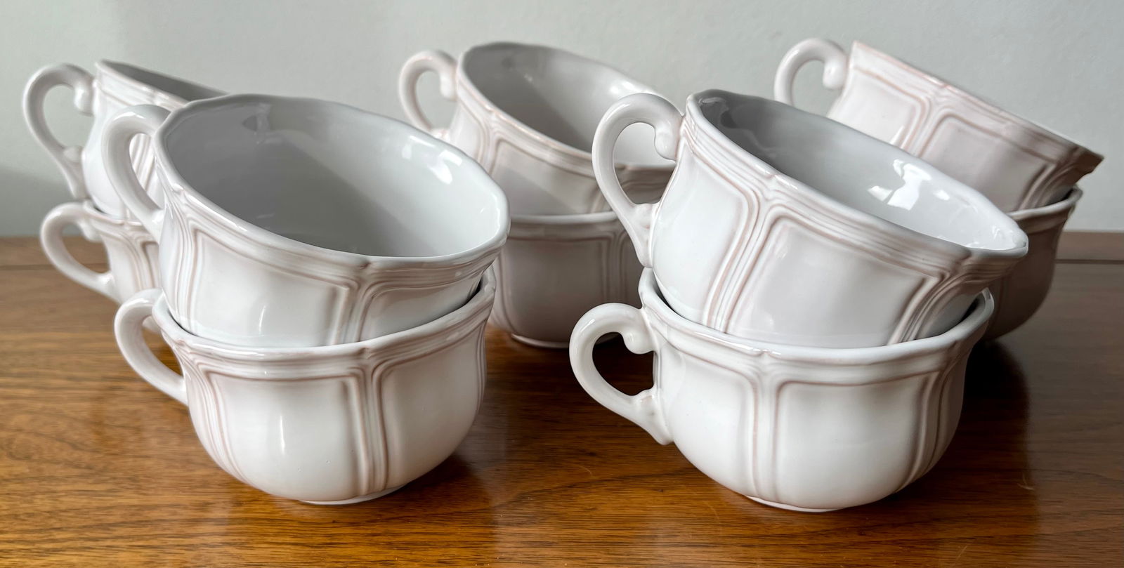 Vintage Motton Faience-8 Place Settings & Serving-106 Pieces-France - 10