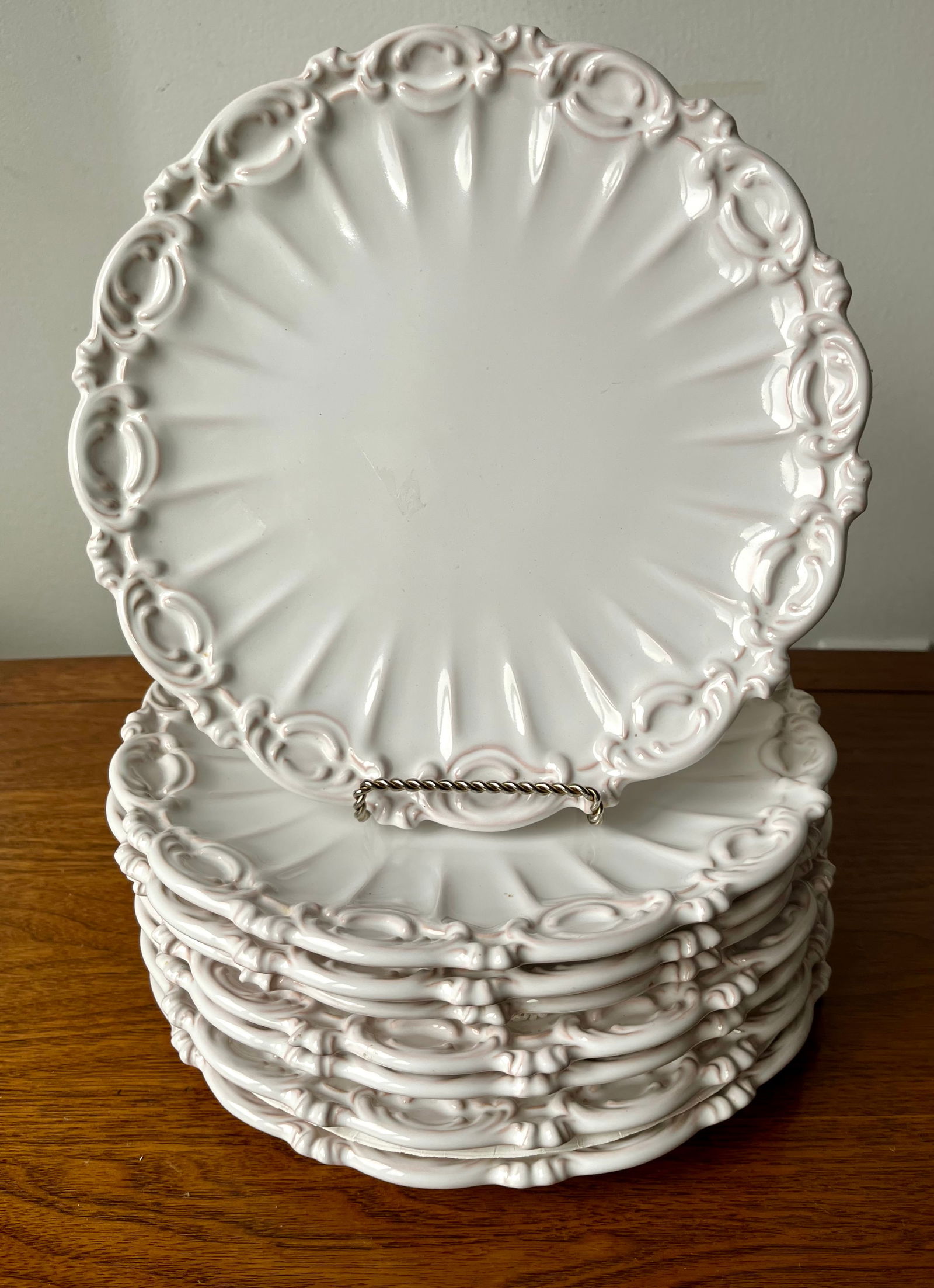 Vintage Motton Faience-8 Place Settings & Serving-106 Pieces-France - 4