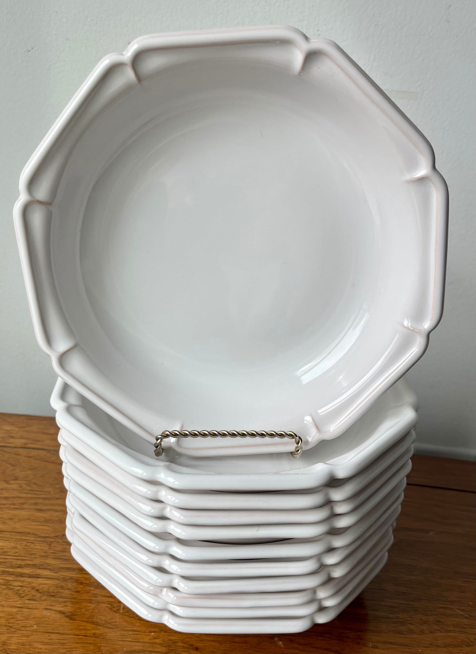 Vintage Motton Faience-8 Place Settings & Serving-106 Pieces-France - 9