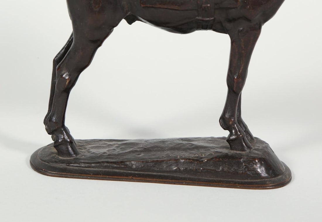 Late 19th Century Emmanuel Fremiet Horse & Cat Bronze Sculpture - 7