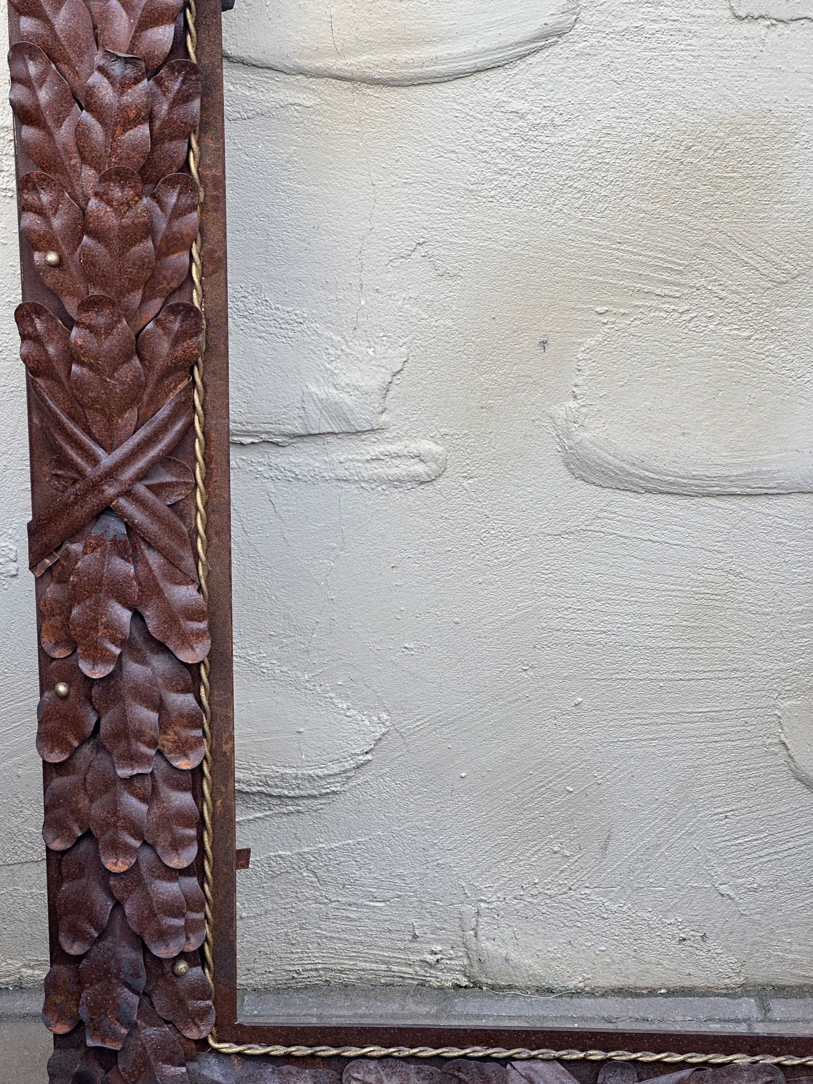 Vintage Italian Rustic Metal Oversized Picture Frame - 10