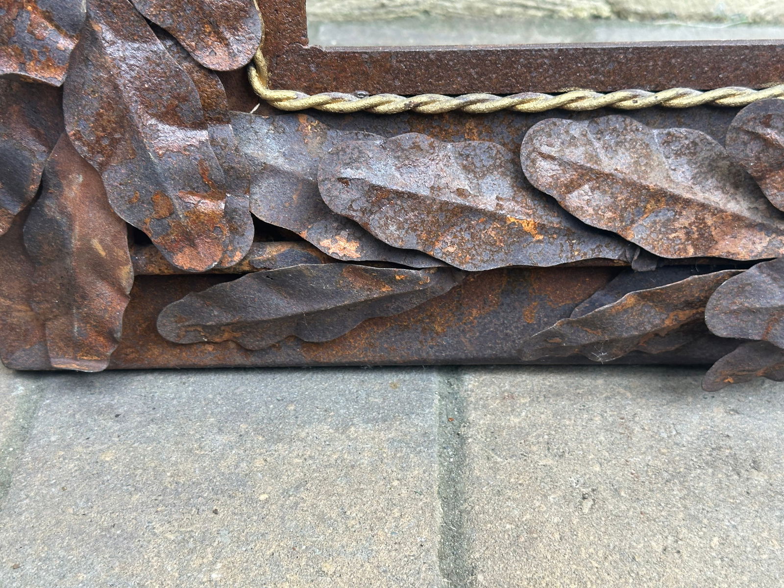 Vintage Italian Rustic Metal Oversized Picture Frame - 11