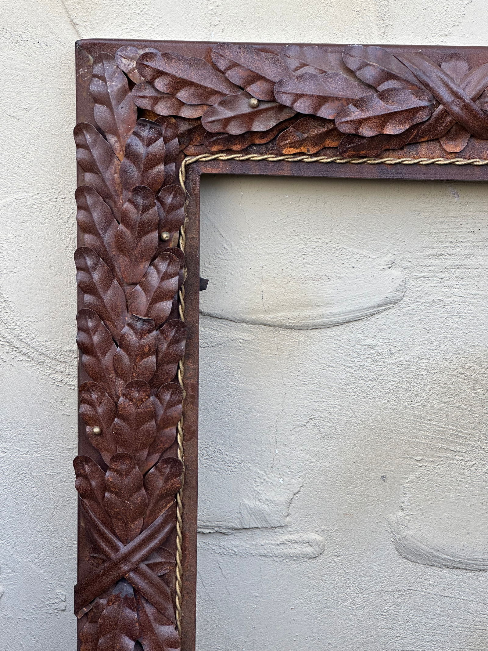 Vintage Italian Rustic Metal Oversized Picture Frame - 12