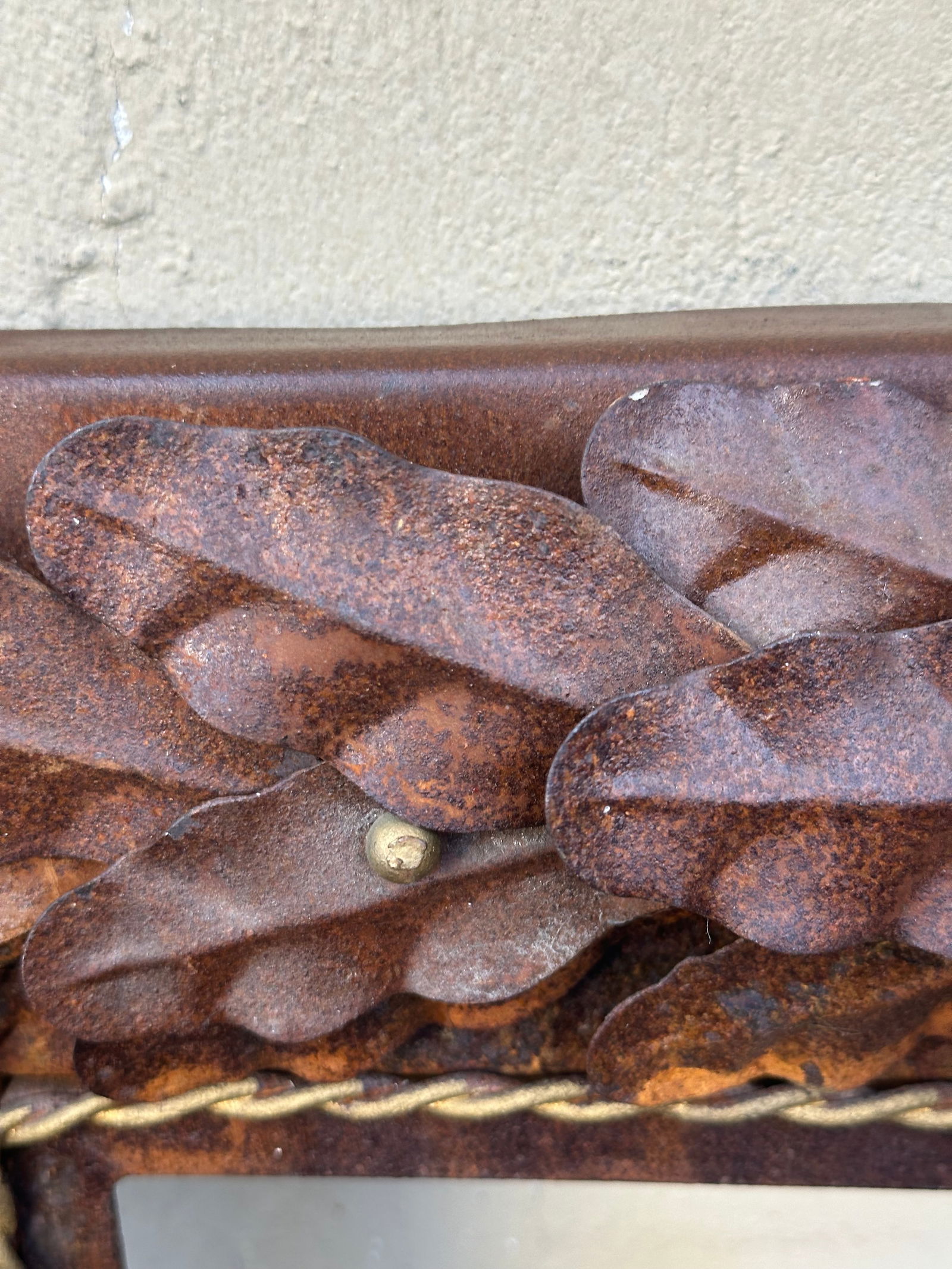 Vintage Italian Rustic Metal Oversized Picture Frame - 3