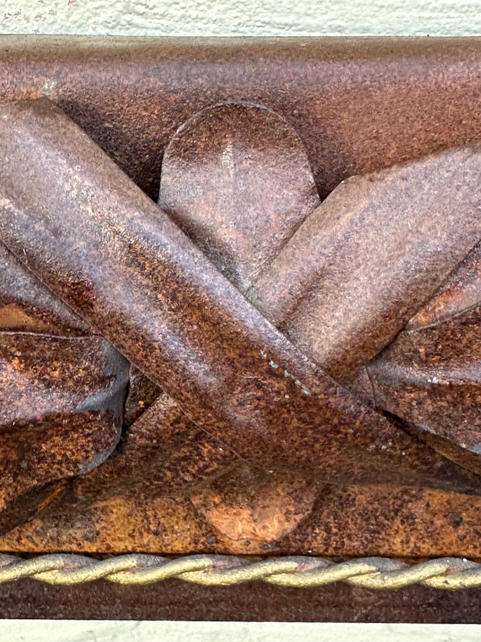 Vintage Italian Rustic Metal Oversized Picture Frame - 5