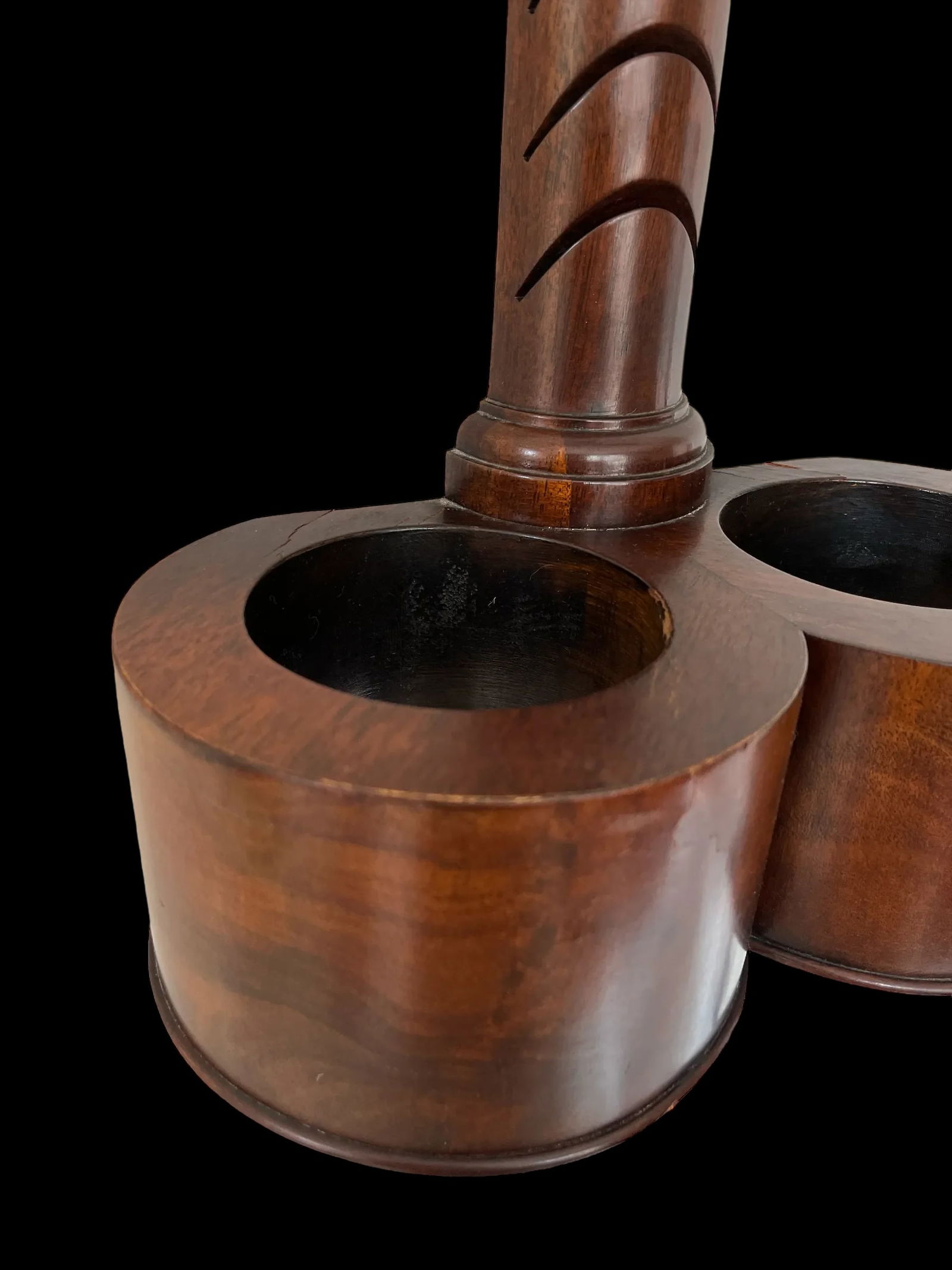 1940s Weiman Heirloom Mahogany Wall-Mounted Card Holder Display Umbrella Stand - 11