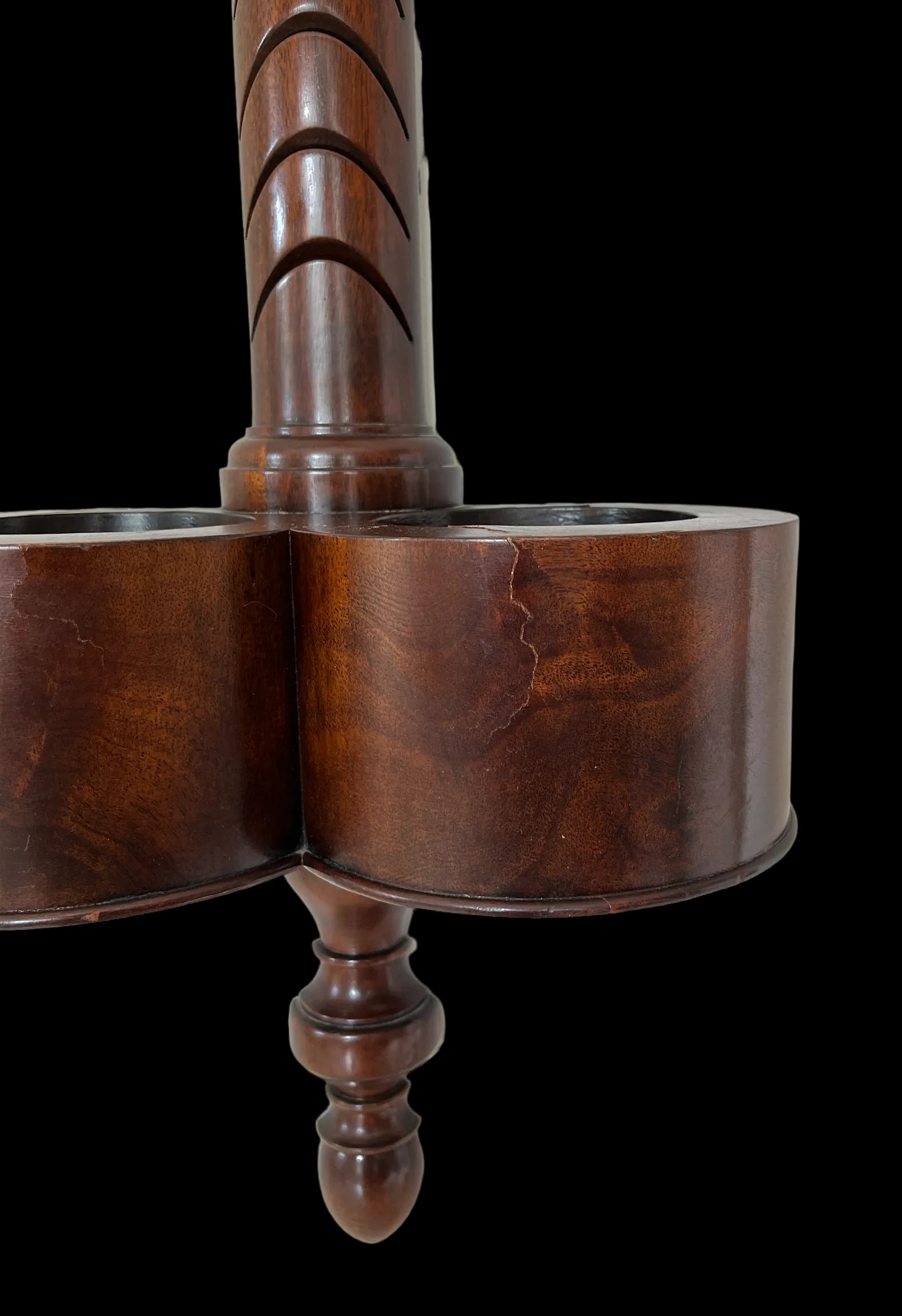 1940s Weiman Heirloom Mahogany Wall-Mounted Card Holder Display Umbrella Stand - 7